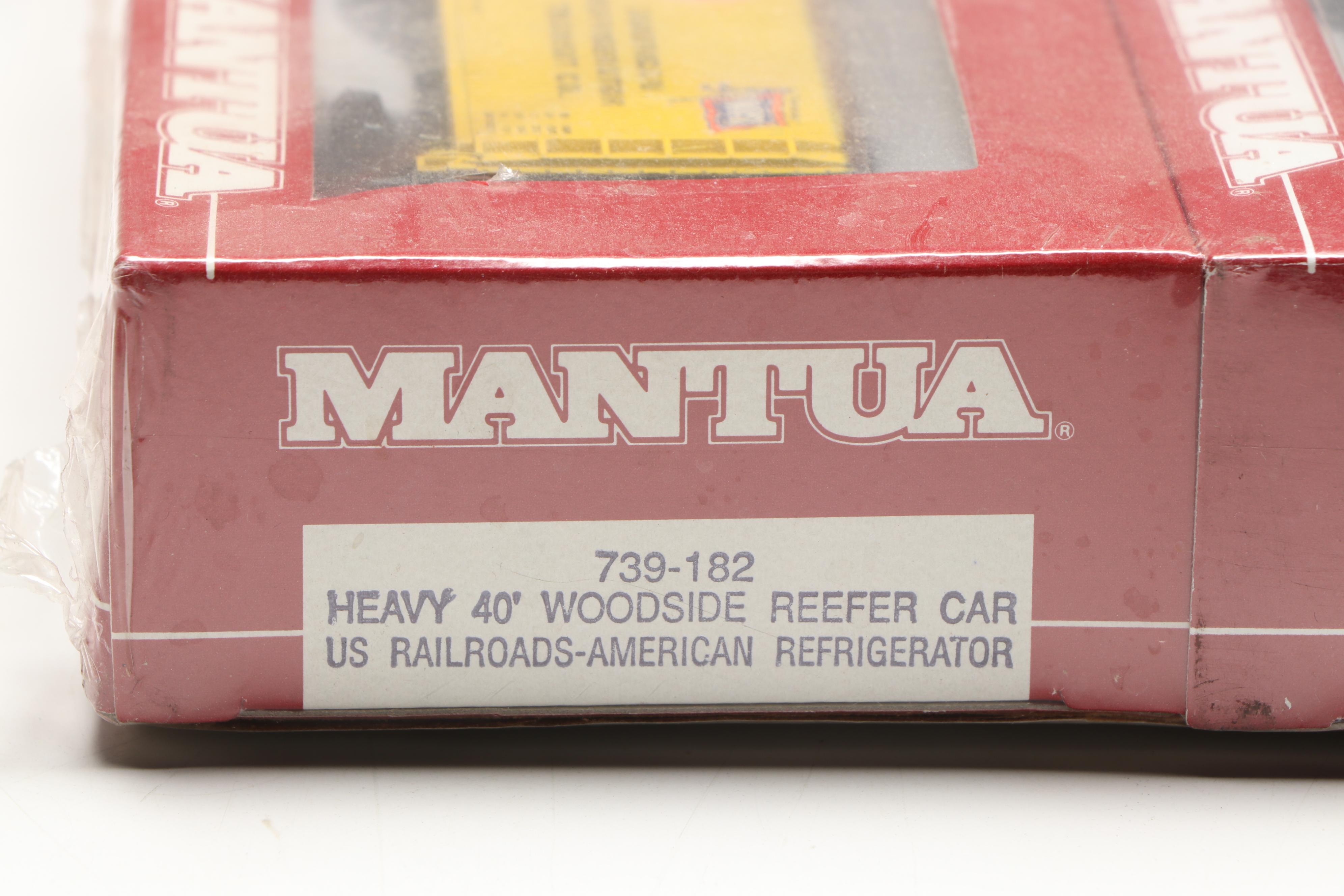Manual Heavy 40' Woodside Reefer Cars and More HO Scale Train Cars
