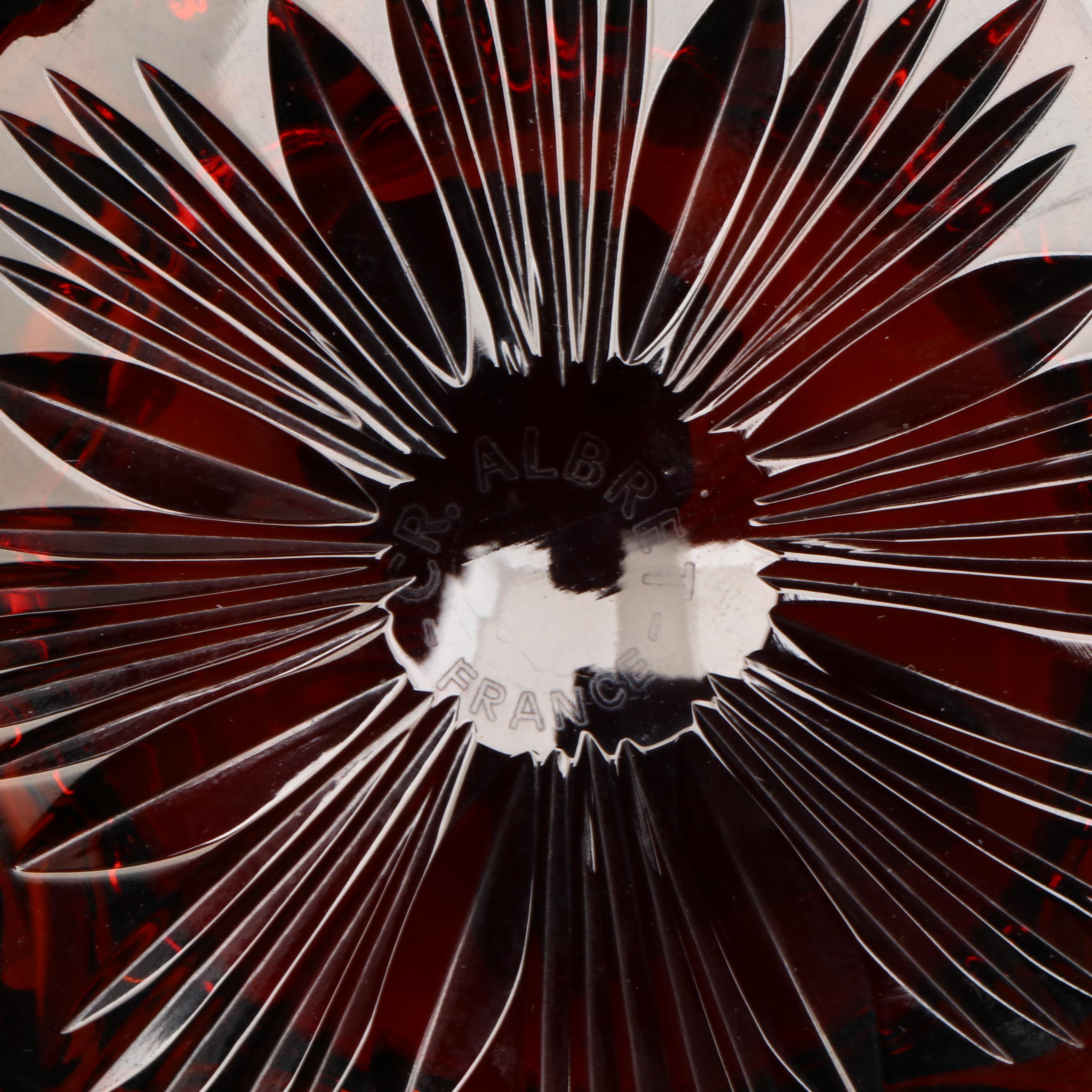 Cristal d'Albret Sulphide Jenny Lind Cameo Glass Paperweight