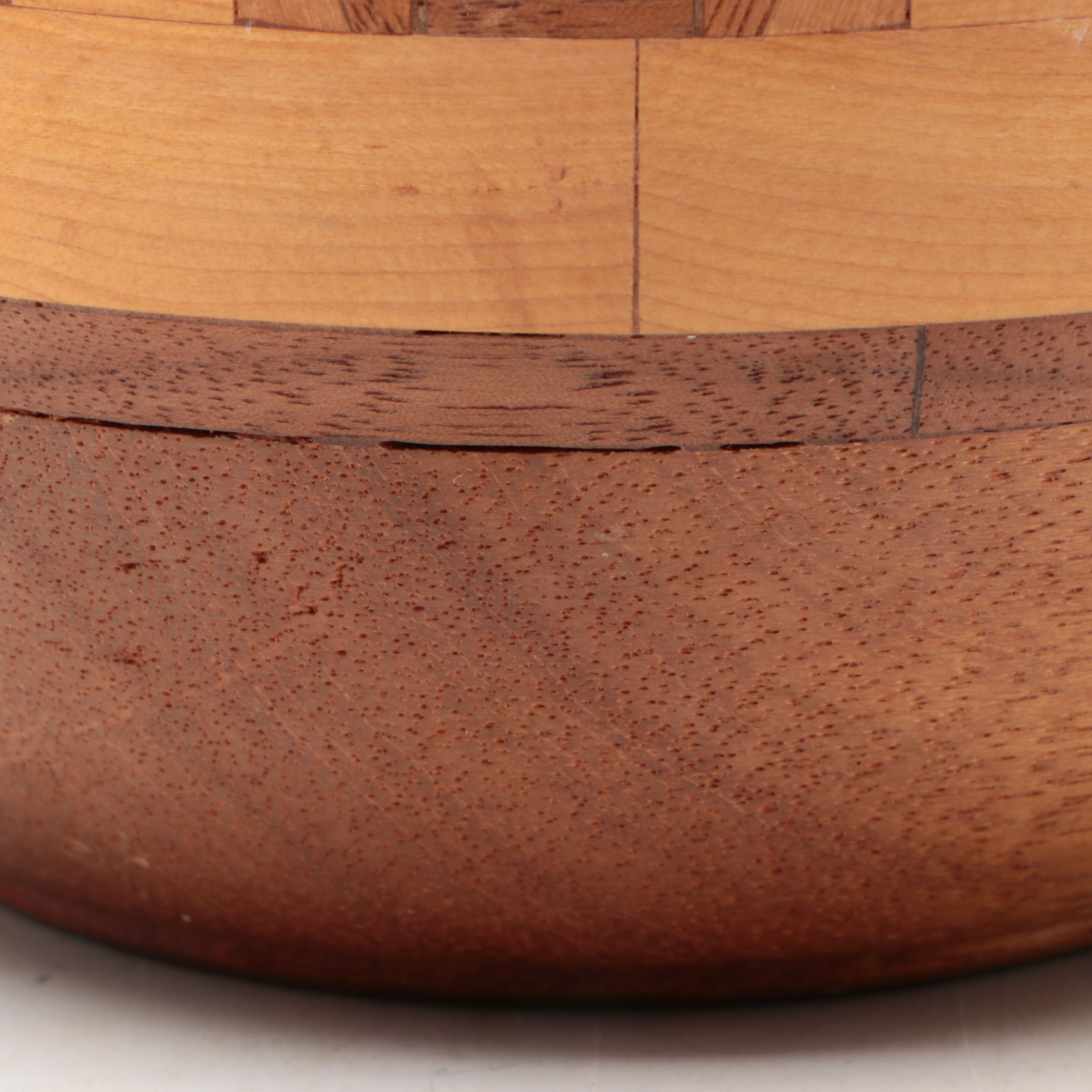 Geometric Segmented Exotic Hardwood Vase