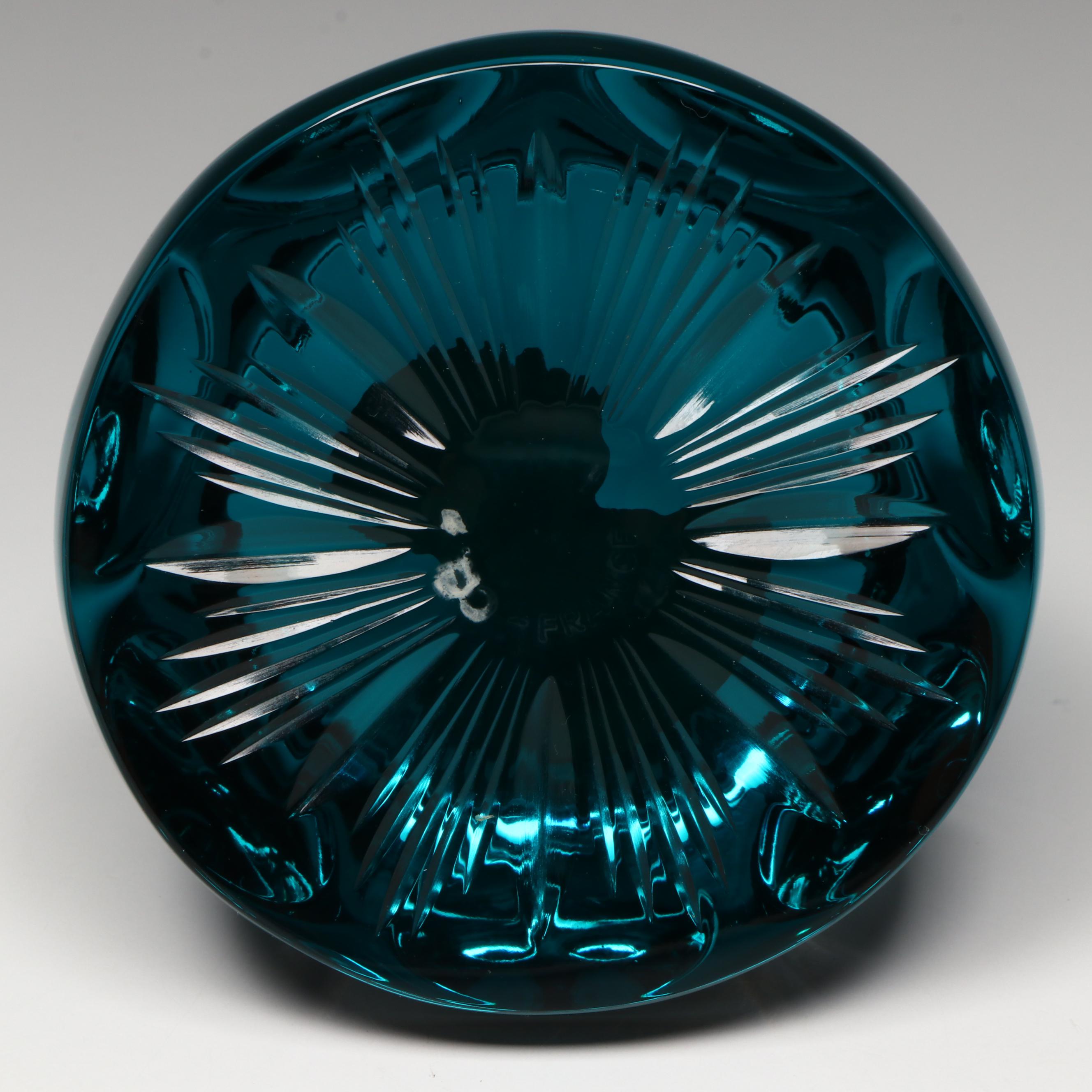 Cristal d'Albret Mark Twain Sulphide Glass Paperweight