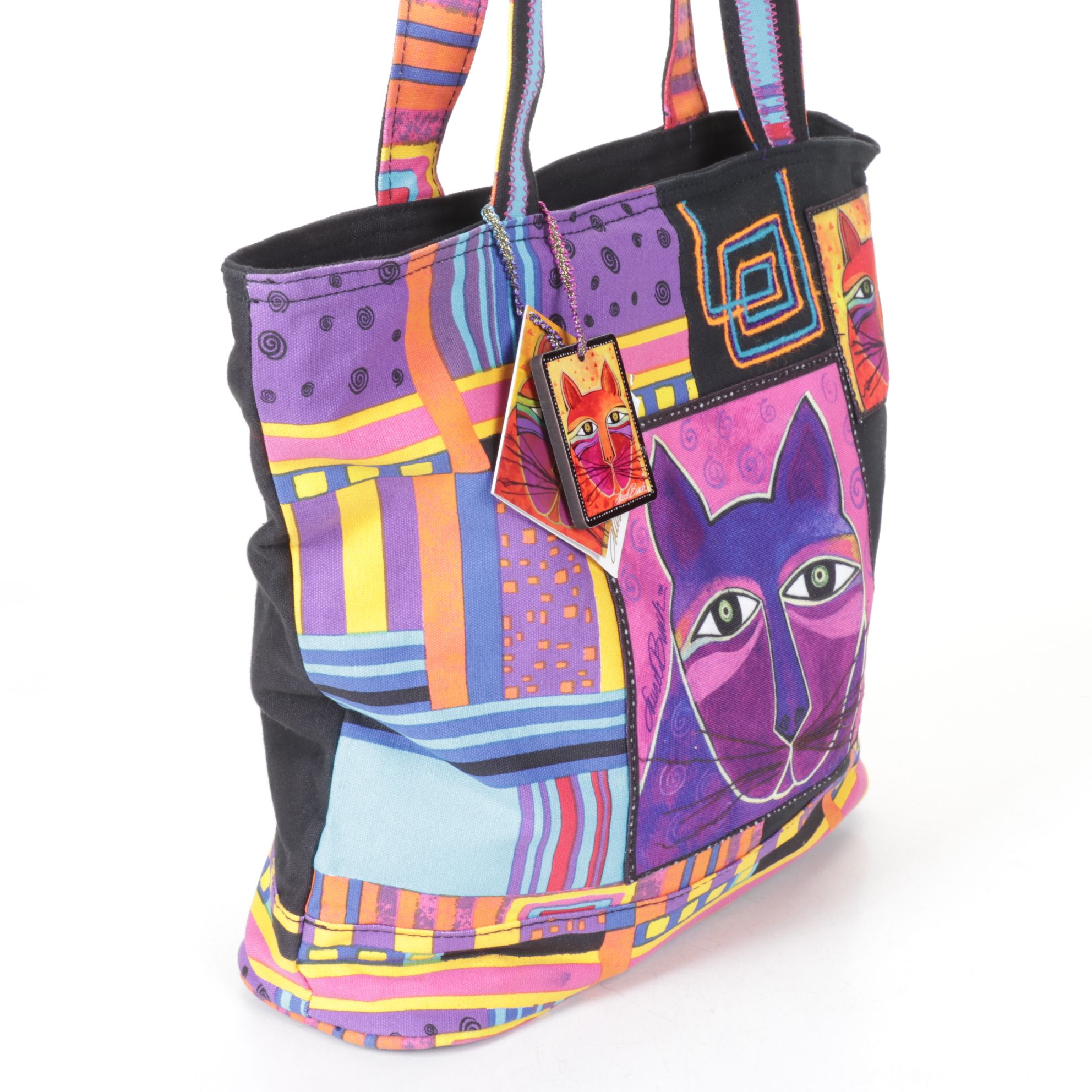 Haflinger Patchwork Wool Bag with Laurel Burch Zip Tote