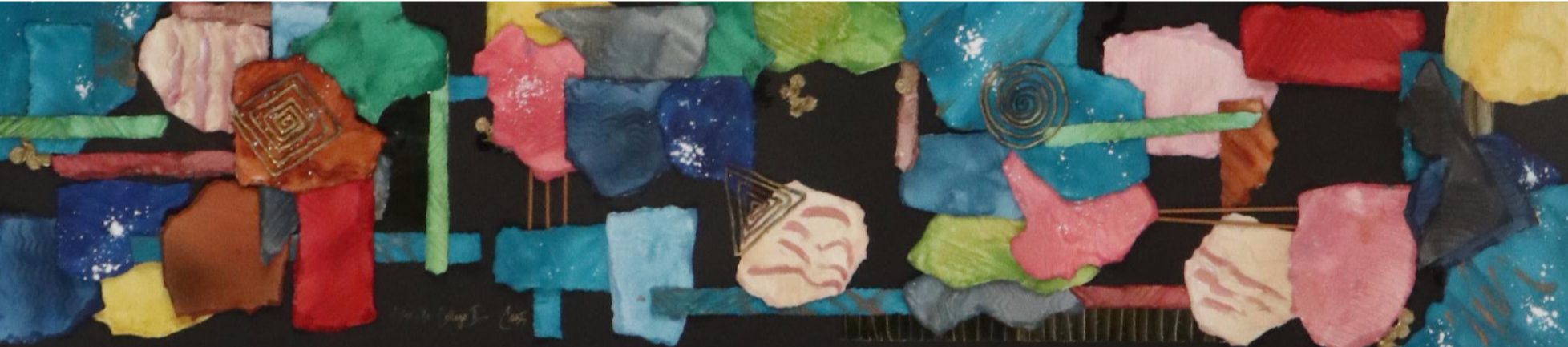 Abstract Mixed Media Composition "Color Me Collage II"