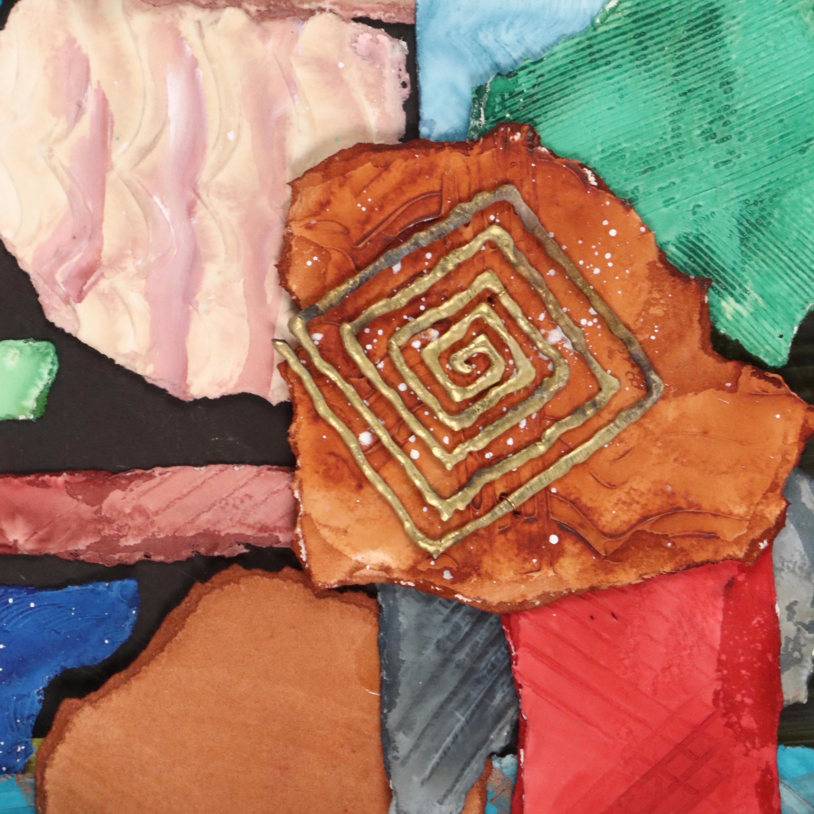 Abstract Mixed Media Composition "Color Me Collage II"