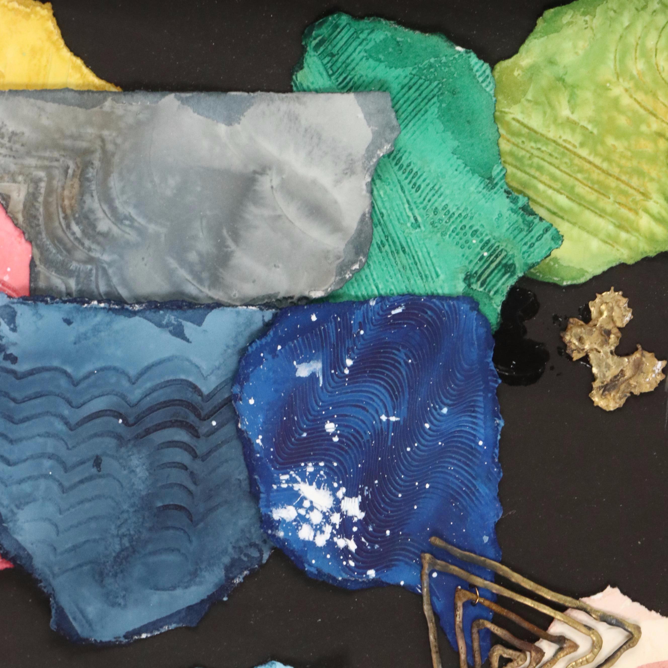 Abstract Mixed Media Composition "Color Me Collage II"