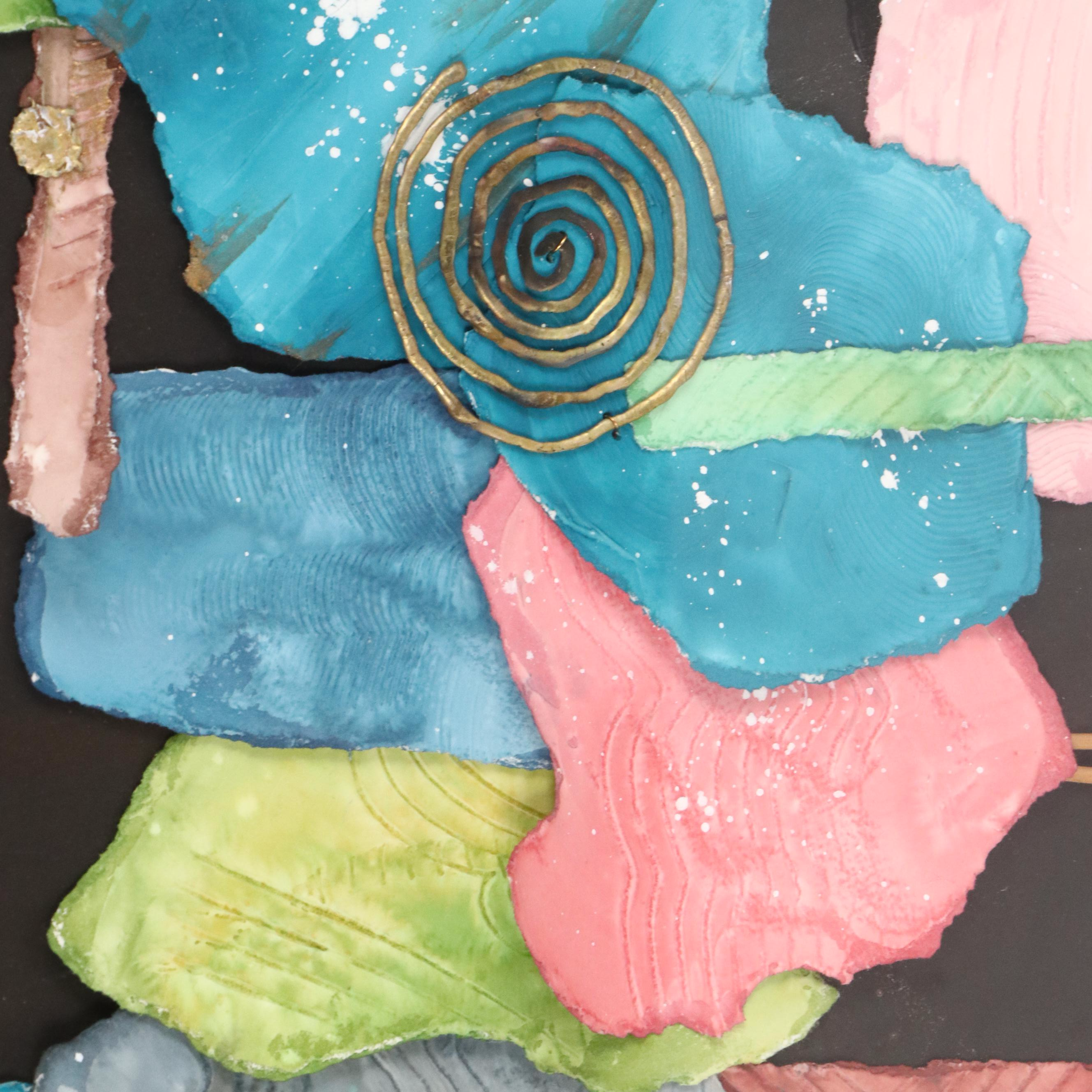 Abstract Mixed Media Composition "Color Me Collage II"