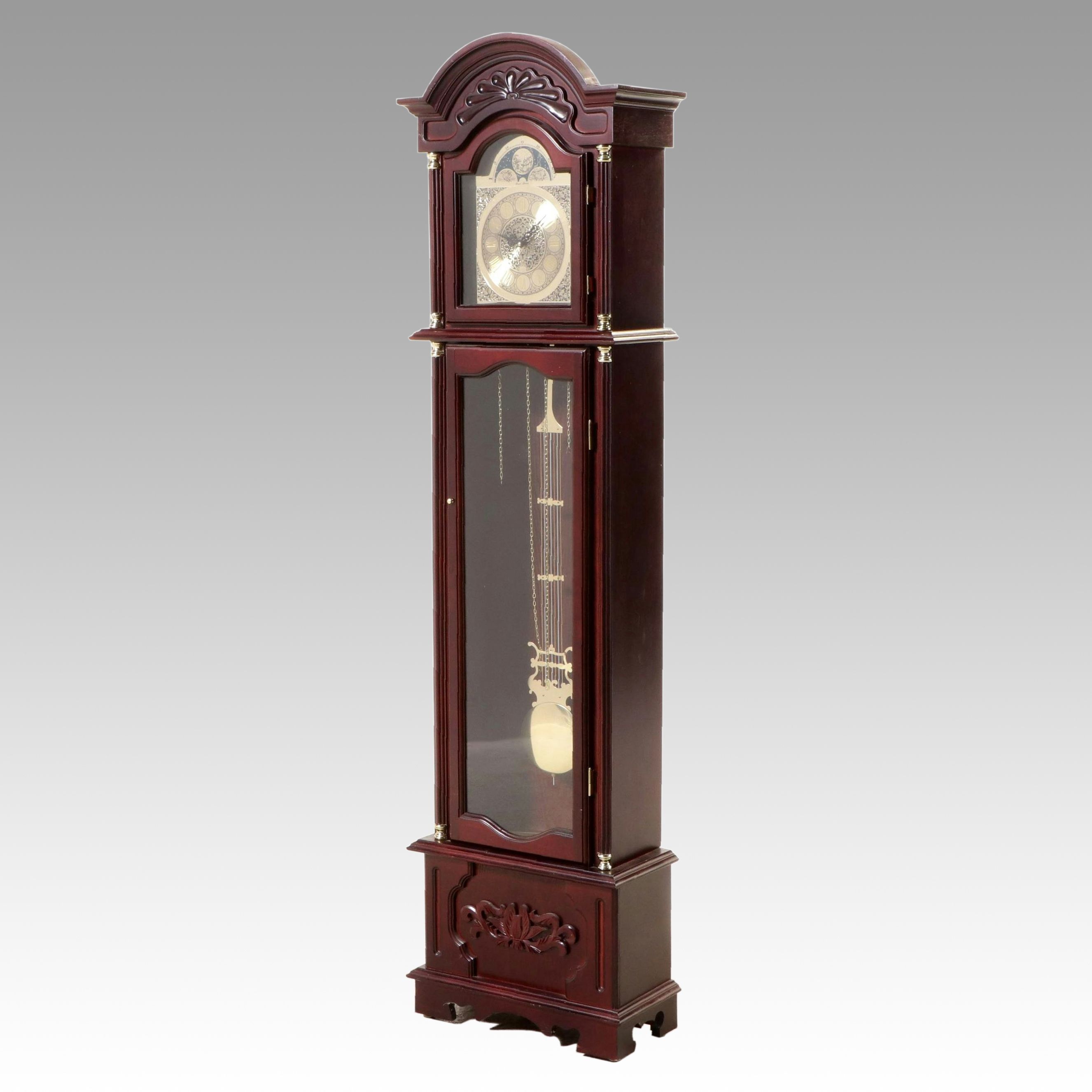 Daniel Dakota Mahogany Finish Grandfather Clock