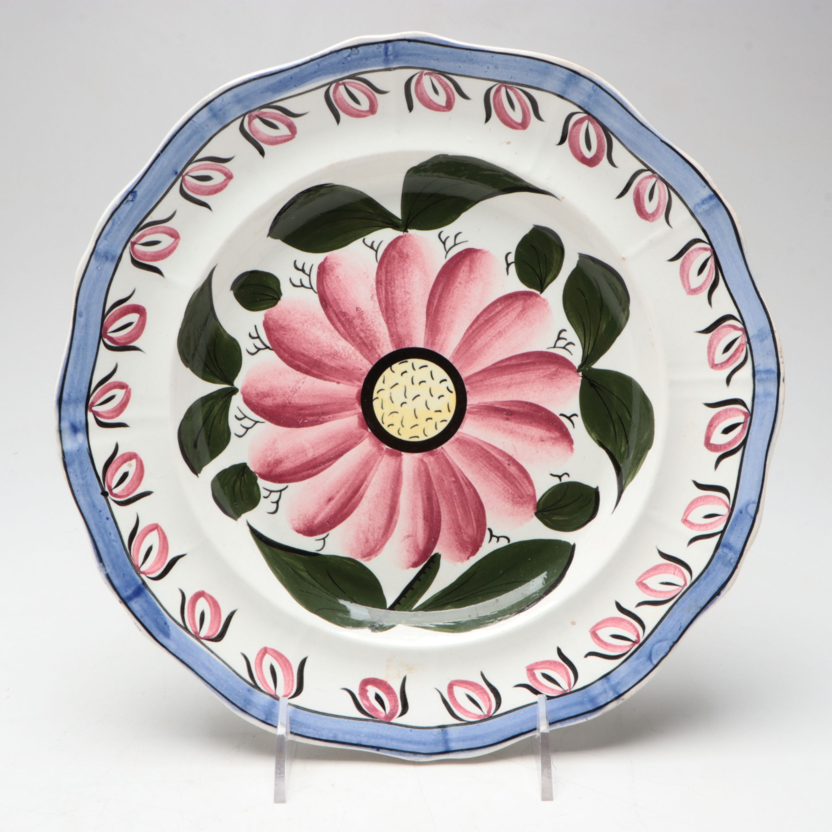 European Style Faïence Dinner Plates, 20th Century