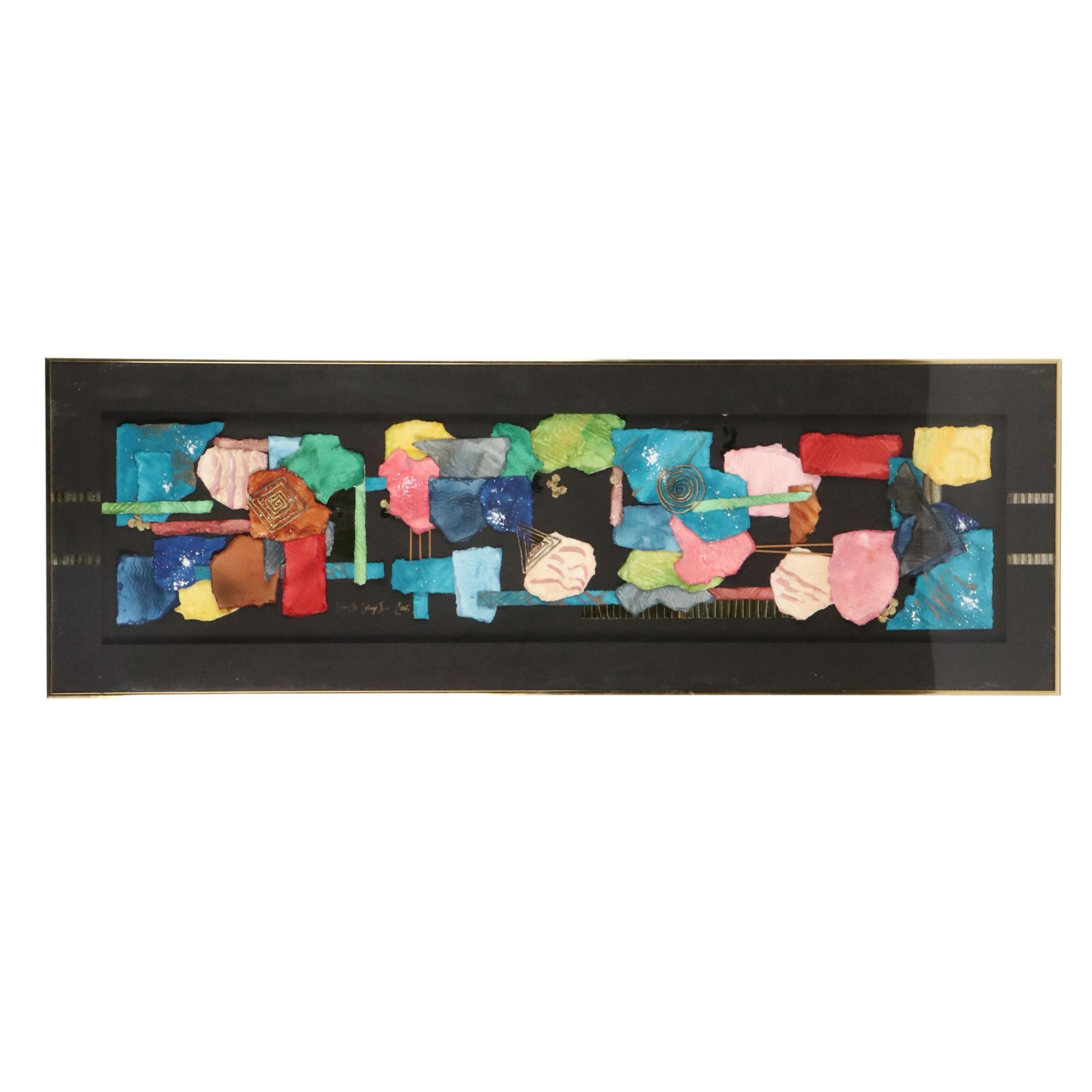 Abstract Mixed Media Composition "Color Me Collage II"