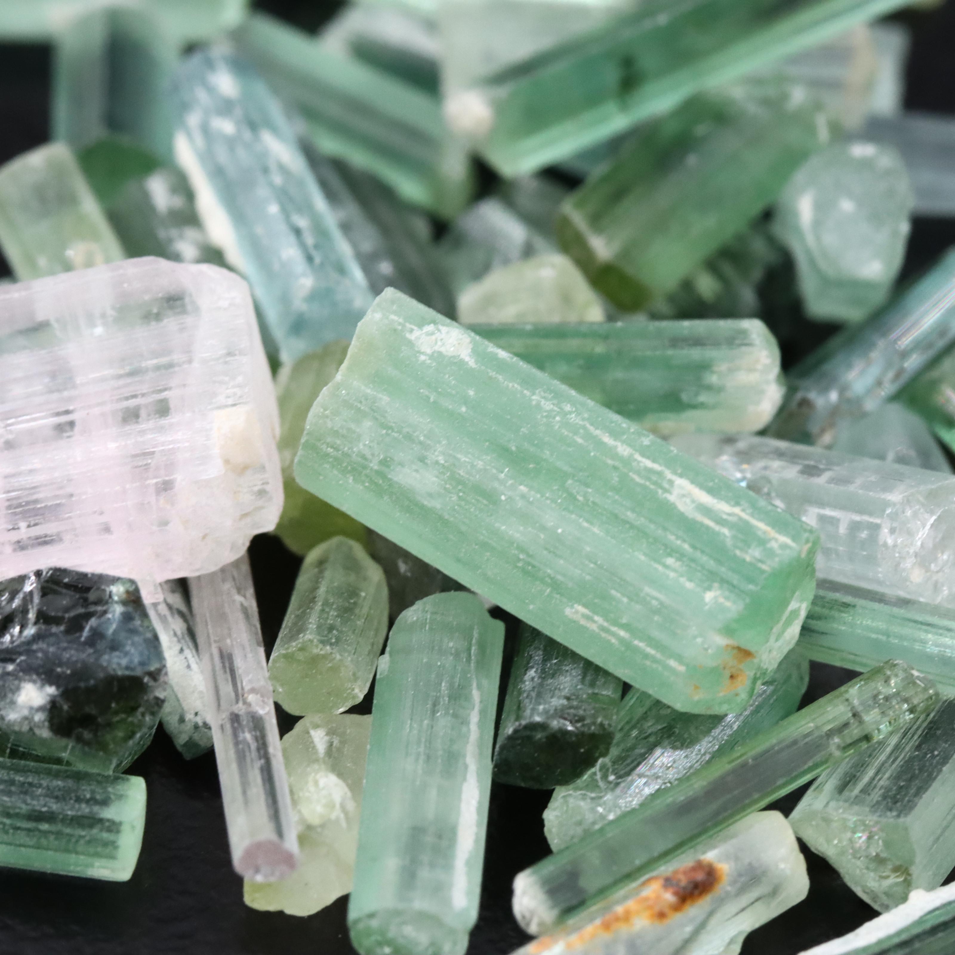 Loose 156.02 CTW Rough Tourmaline Lot