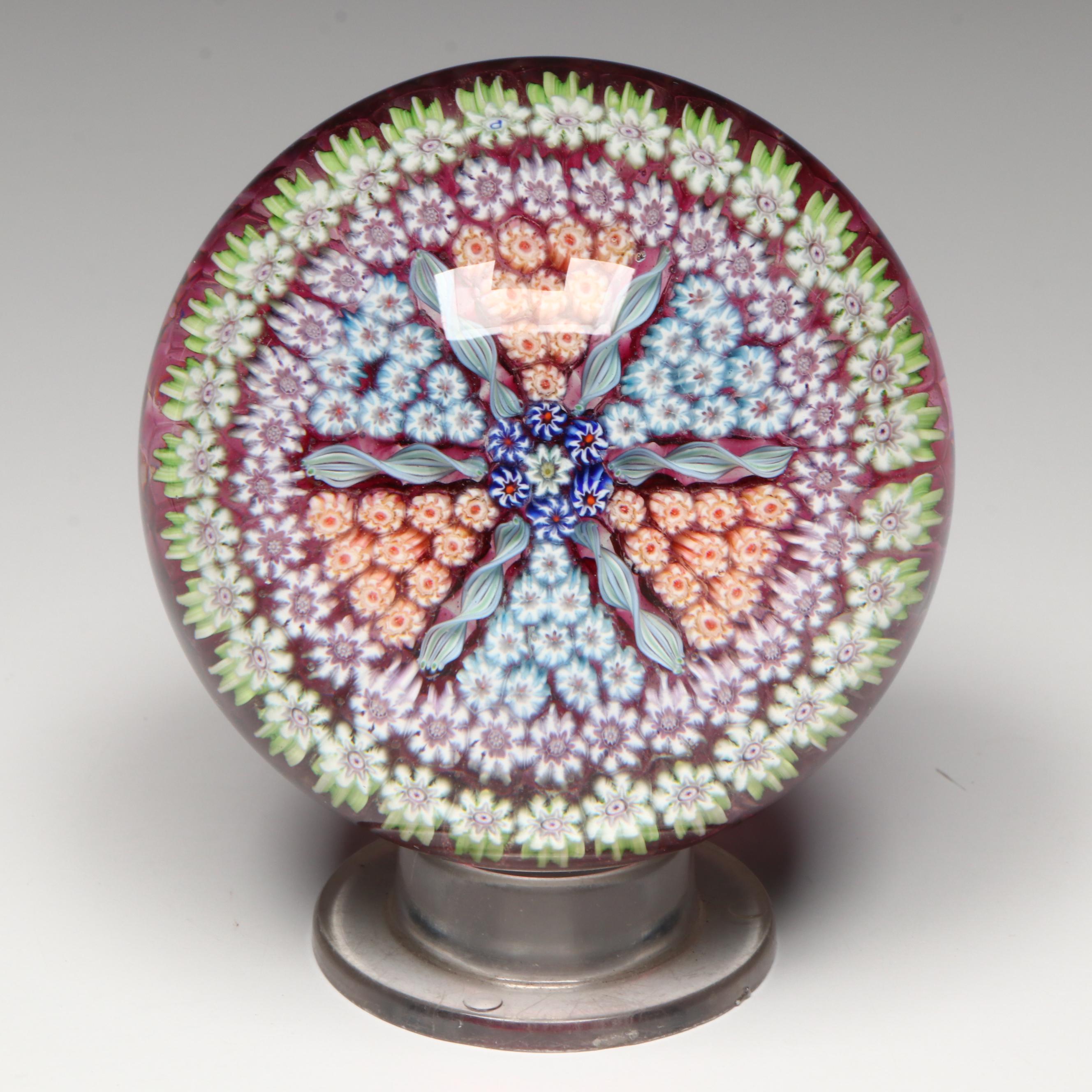 Perthshire Millefiori Art Glass Paperweight