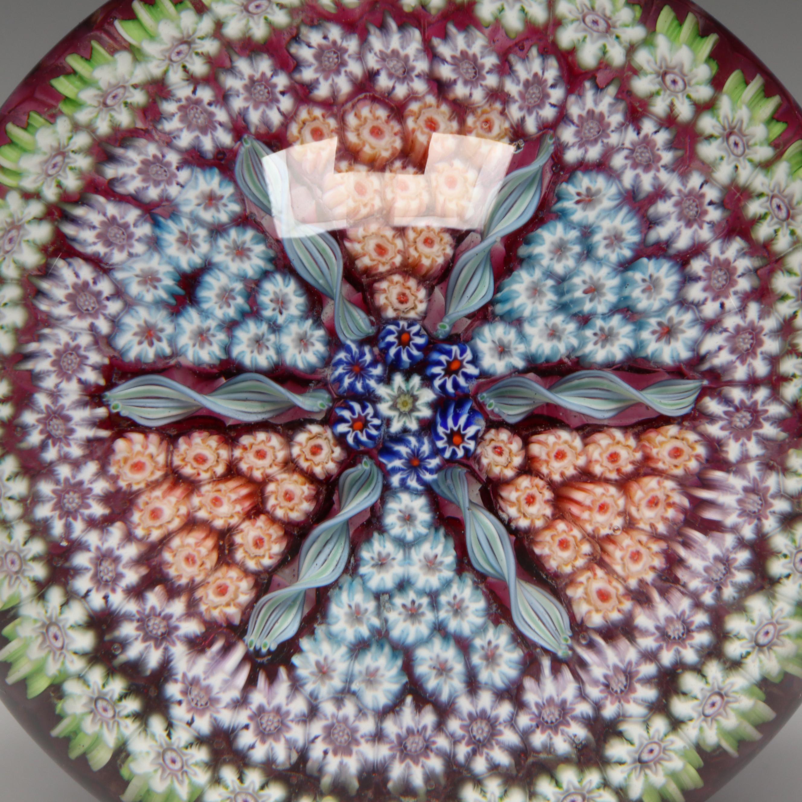 Perthshire Millefiori Art Glass Paperweight