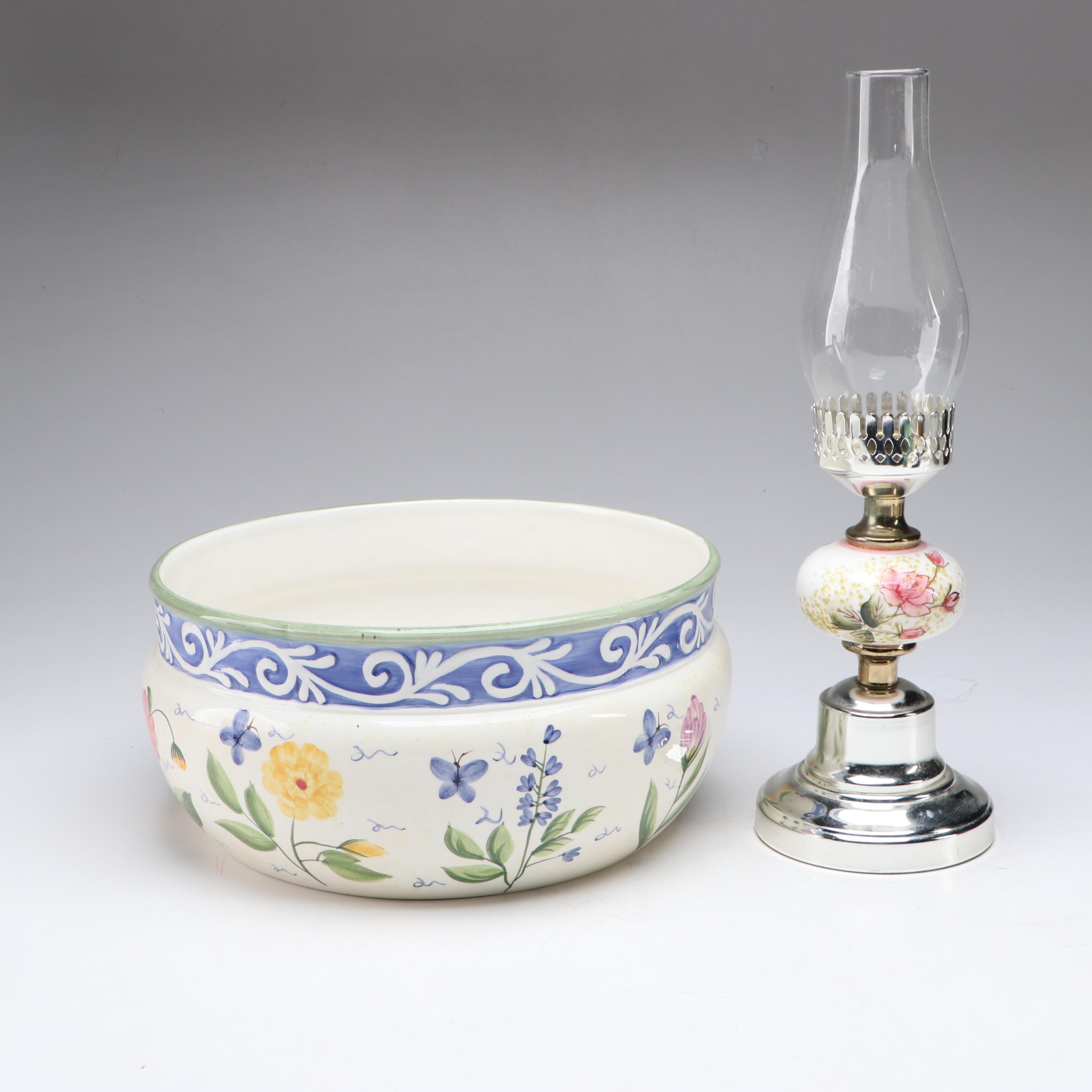 Fitz & Floyd Hand-Painted Ceramic Hen Teapot, Covered Container, Planter & More