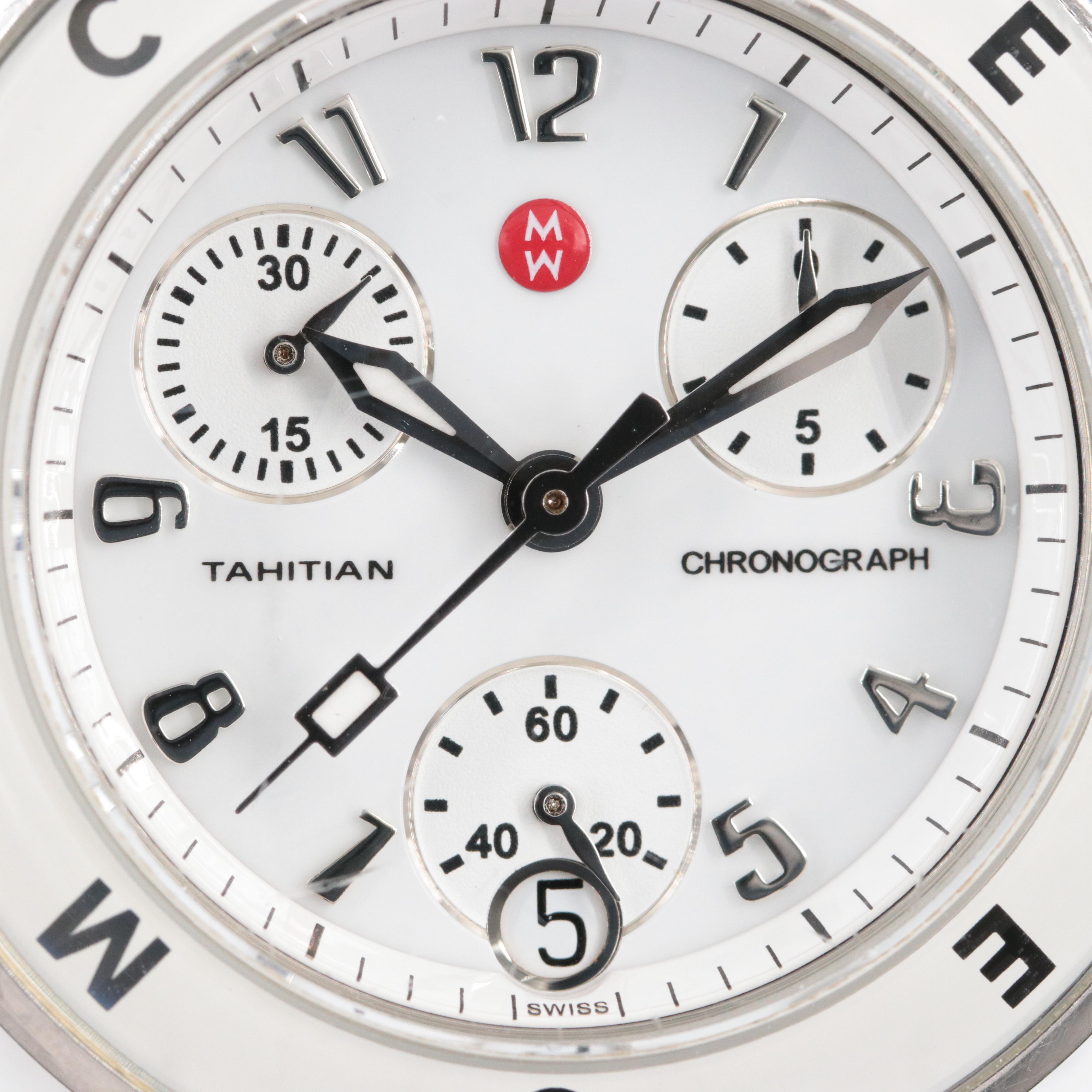 Michele Tahitian Ceramic Chronograph Watch