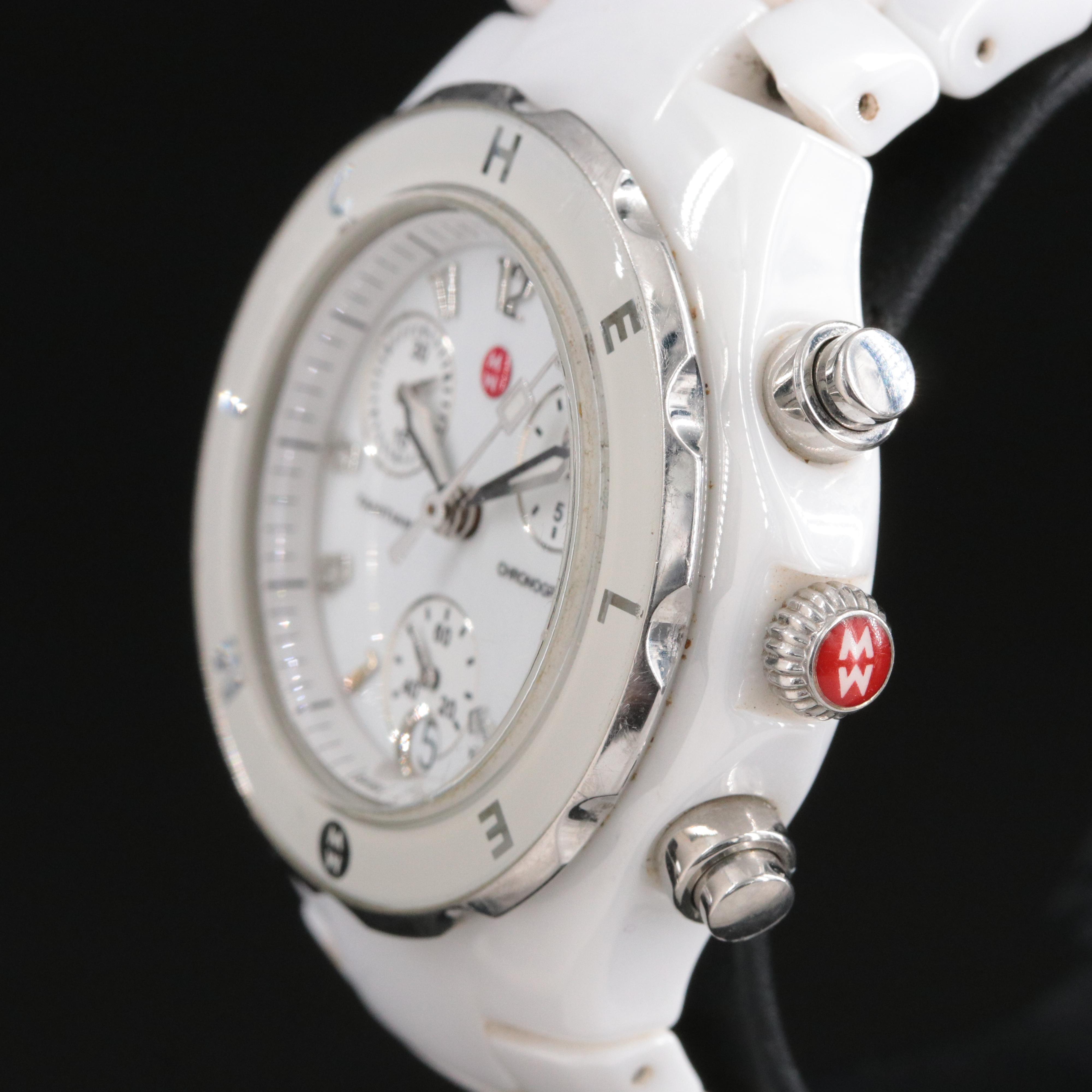 Michele Tahitian Ceramic Chronograph Watch
