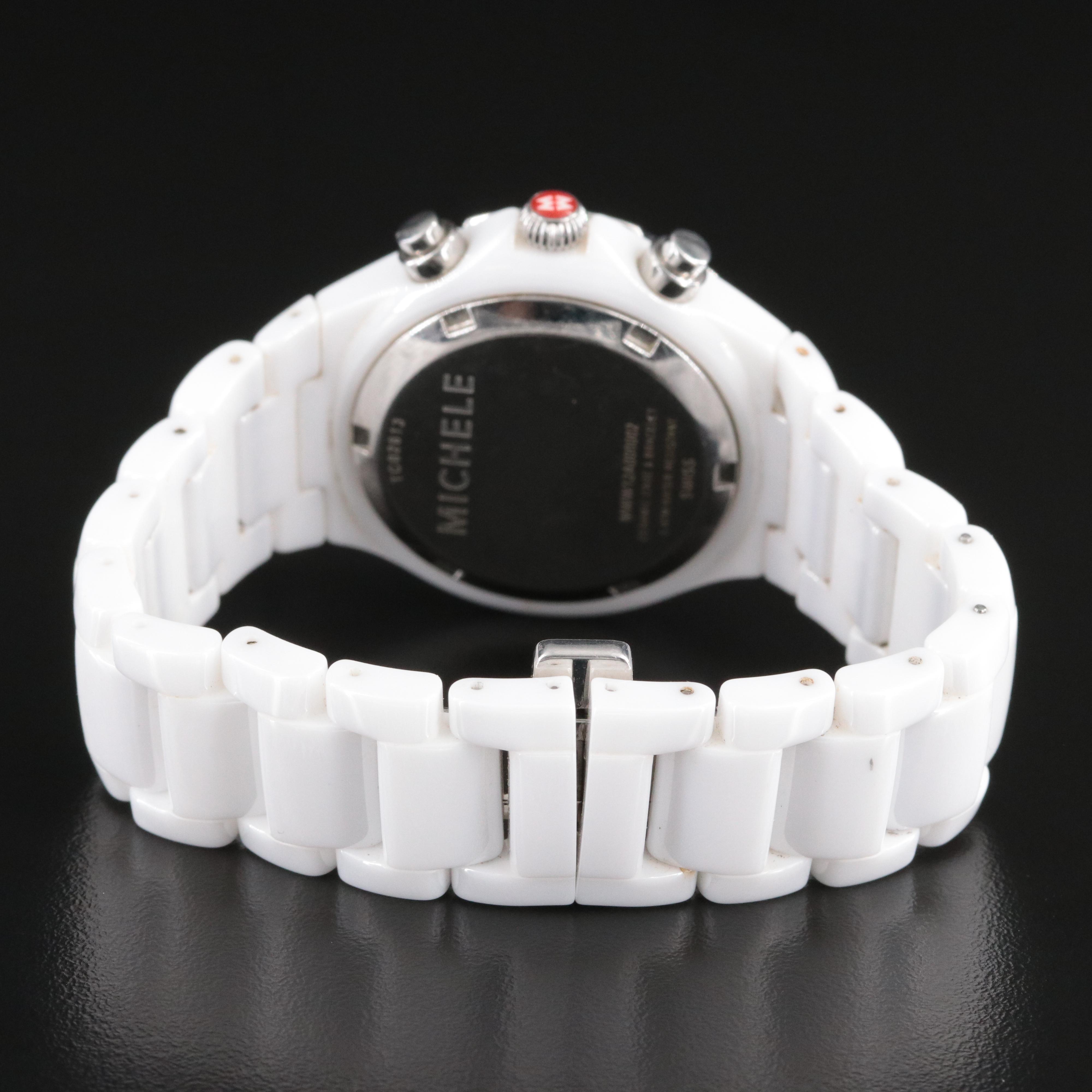 Michele Tahitian Ceramic Chronograph Watch