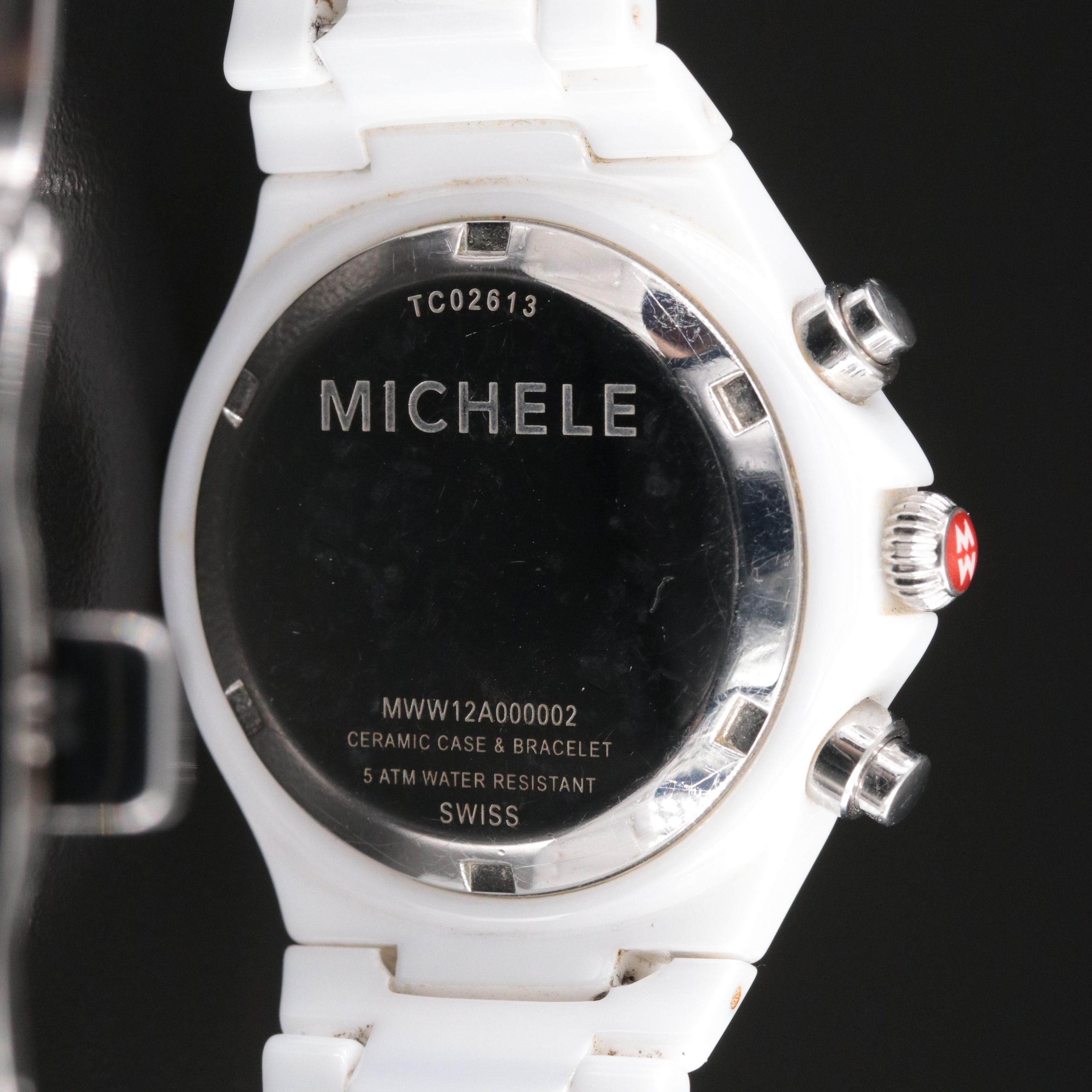 Michele Tahitian Ceramic Chronograph Watch