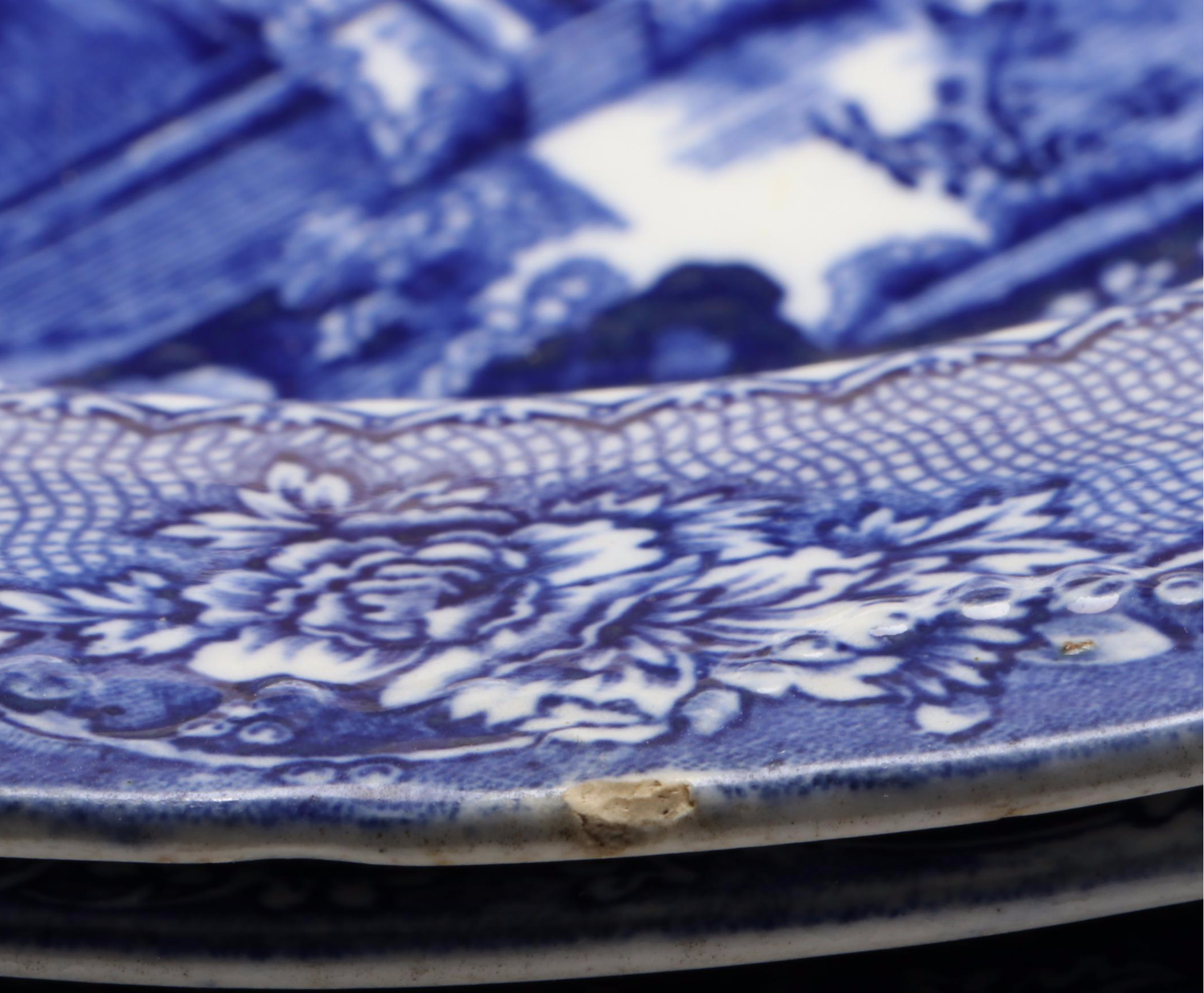 Wood & Sons and Royal Staffordshire "Tonquin" Blue on White Ceramic Tableware