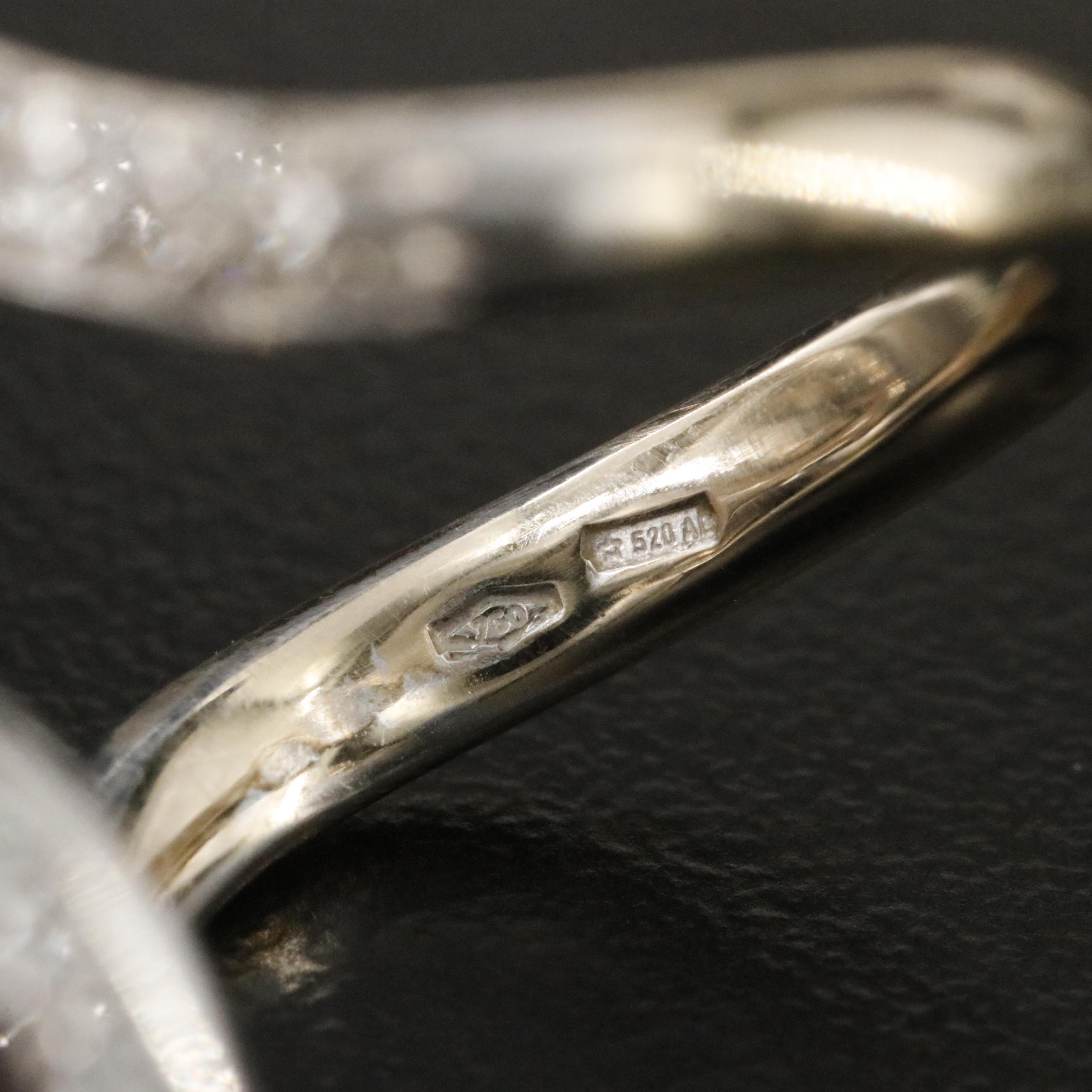 18K Pearl and Diamond Wave Ring