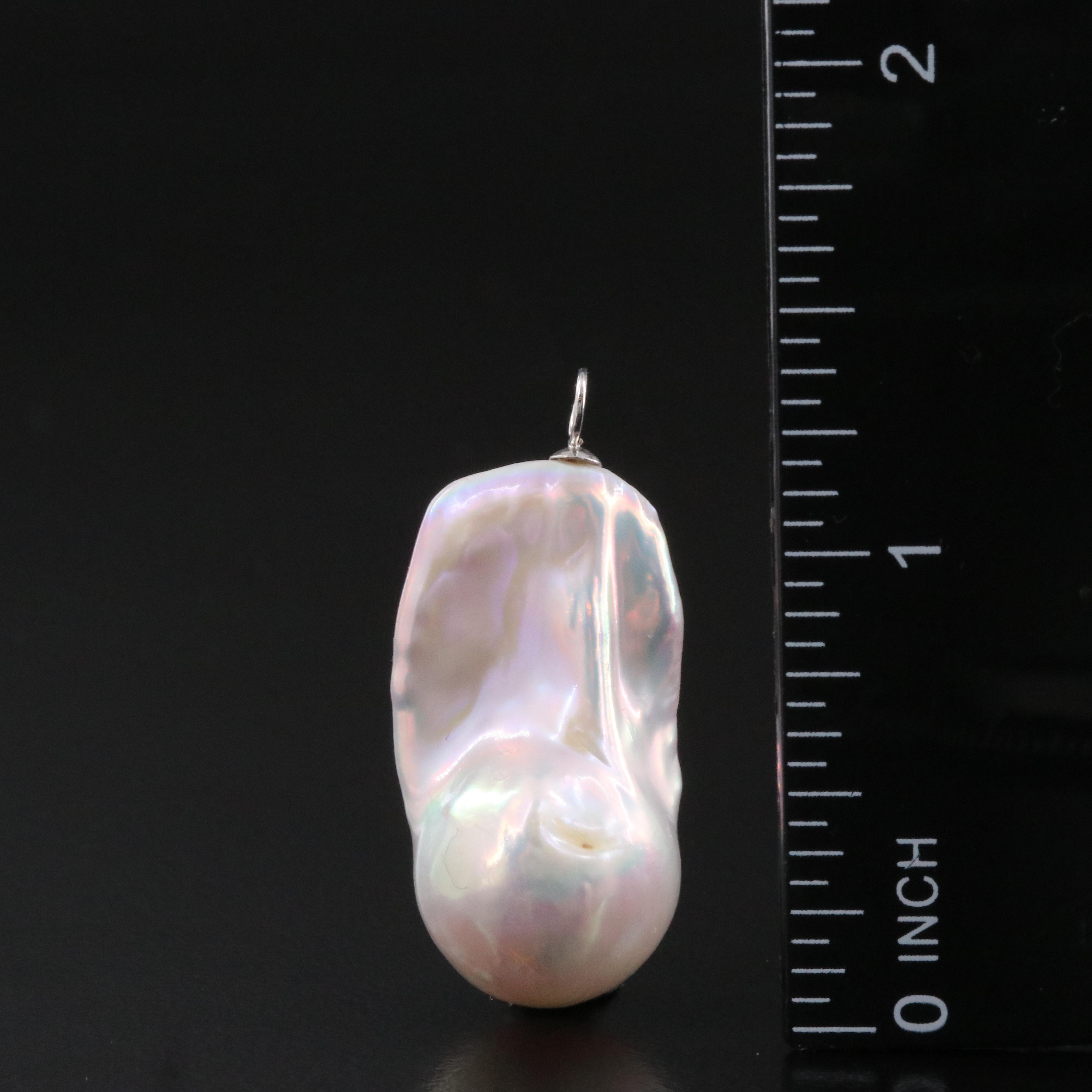 14K Baroque Pearl Pendant