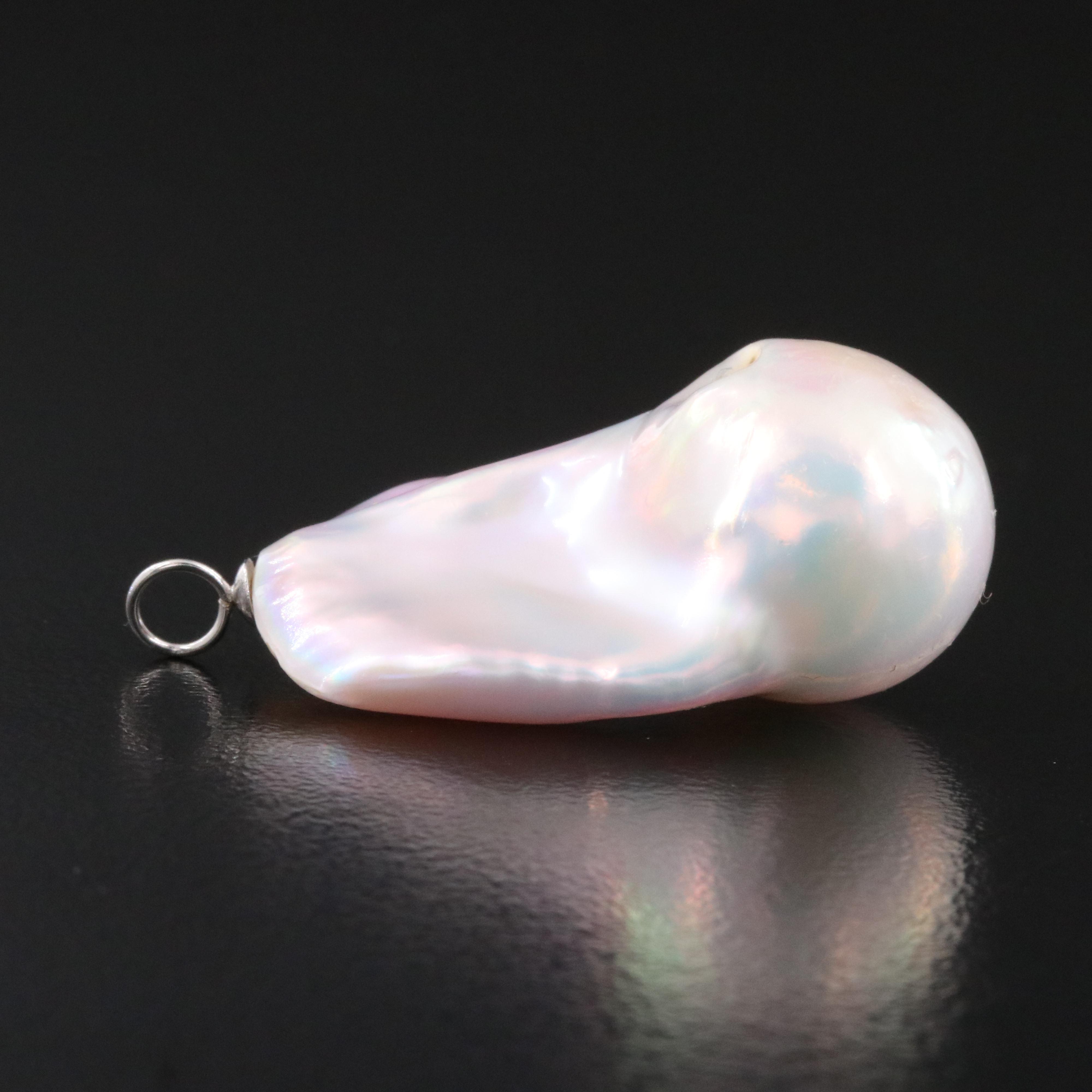 14K Baroque Pearl Pendant