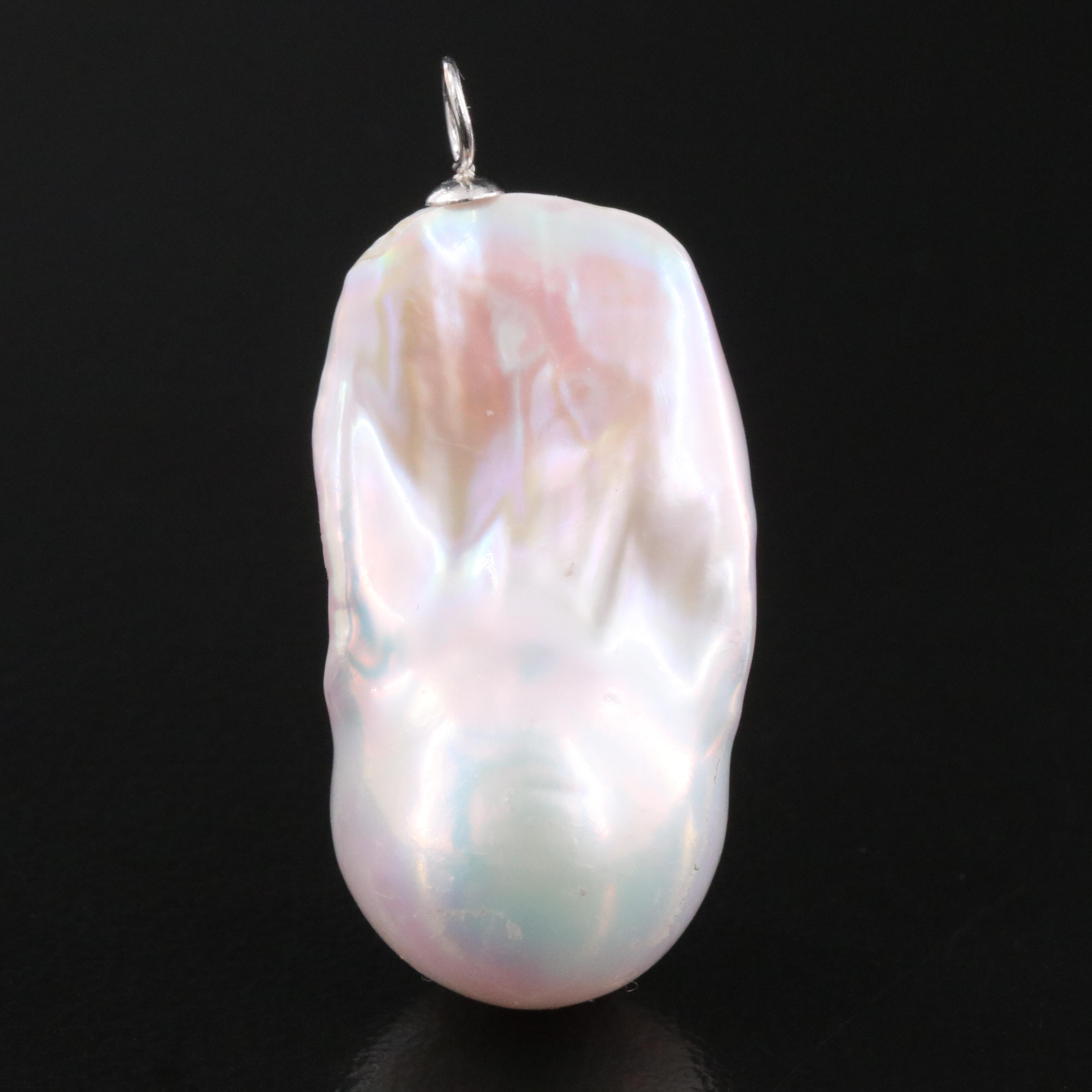 14K Baroque Pearl Pendant