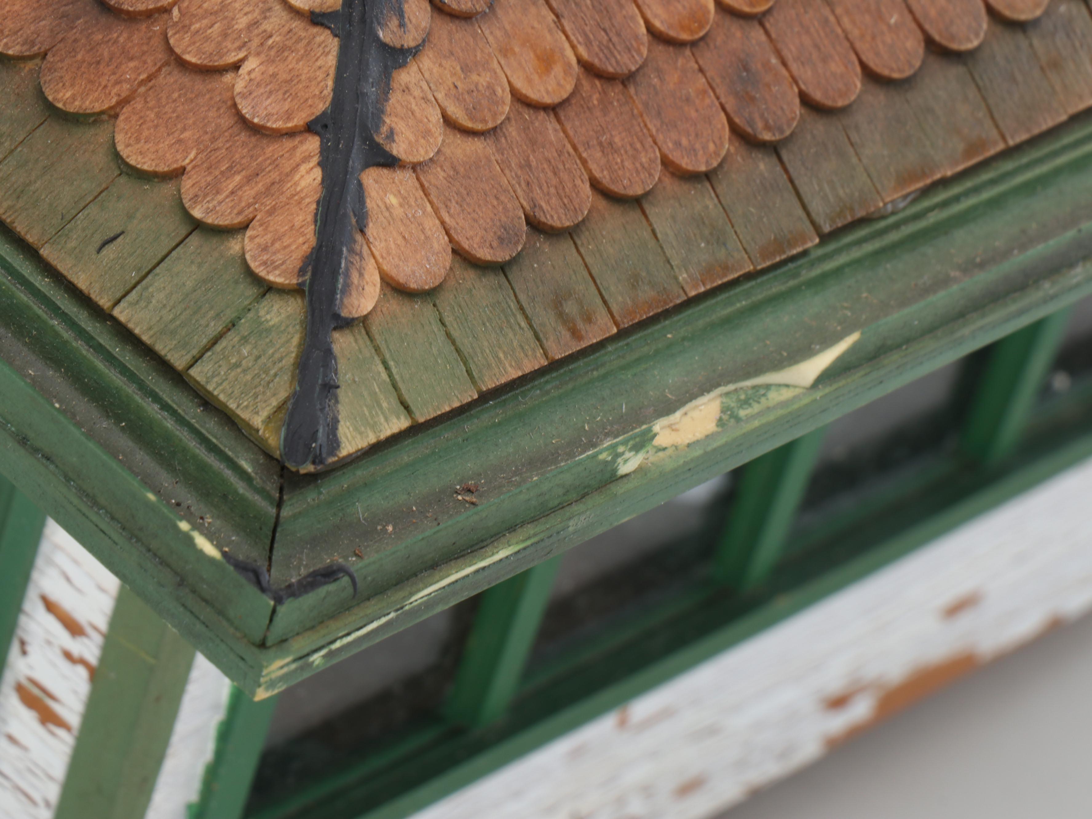 Train Station and Conductor's Building with Water Tower and Other Buildings