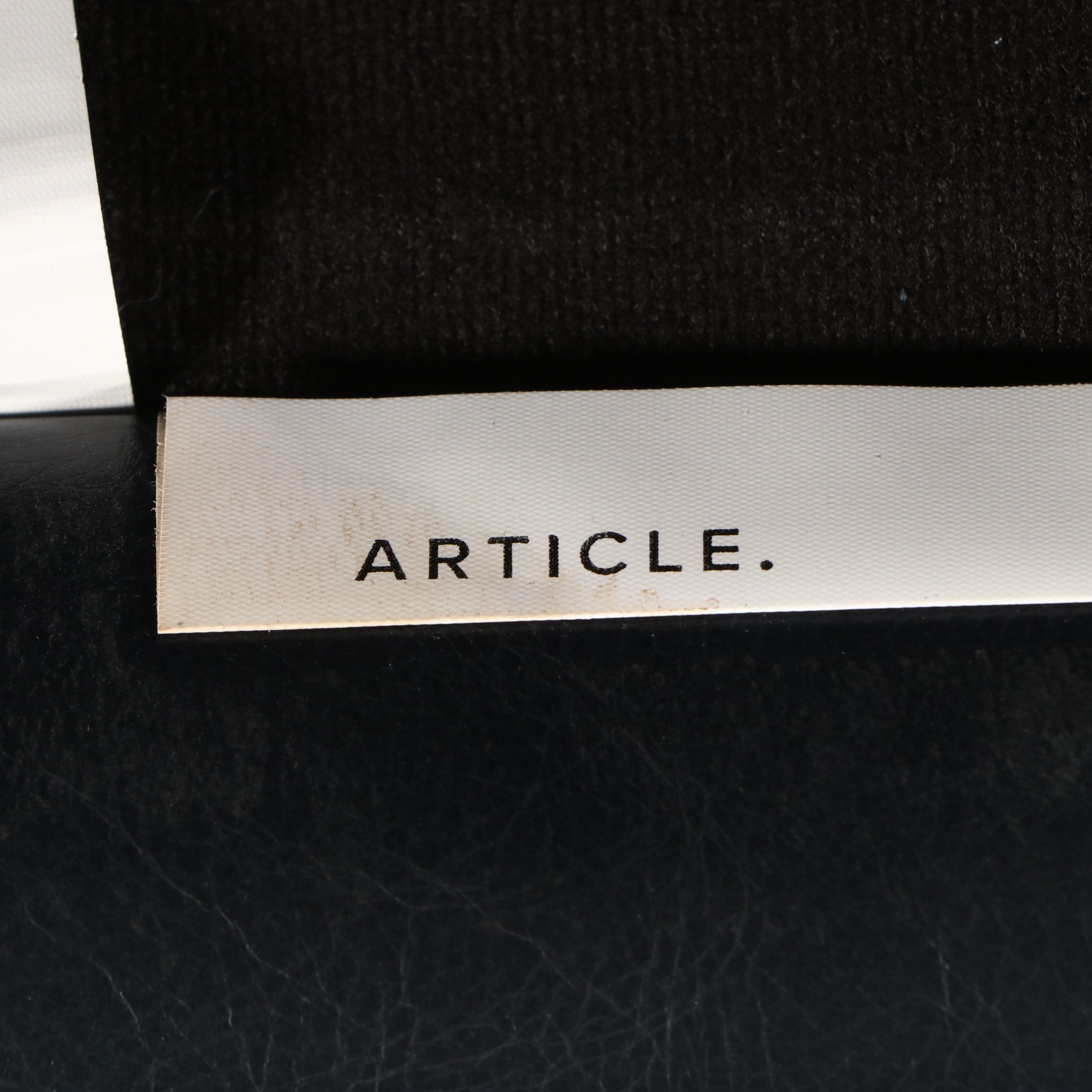 Article Modern Navy Blue Leather Sofa