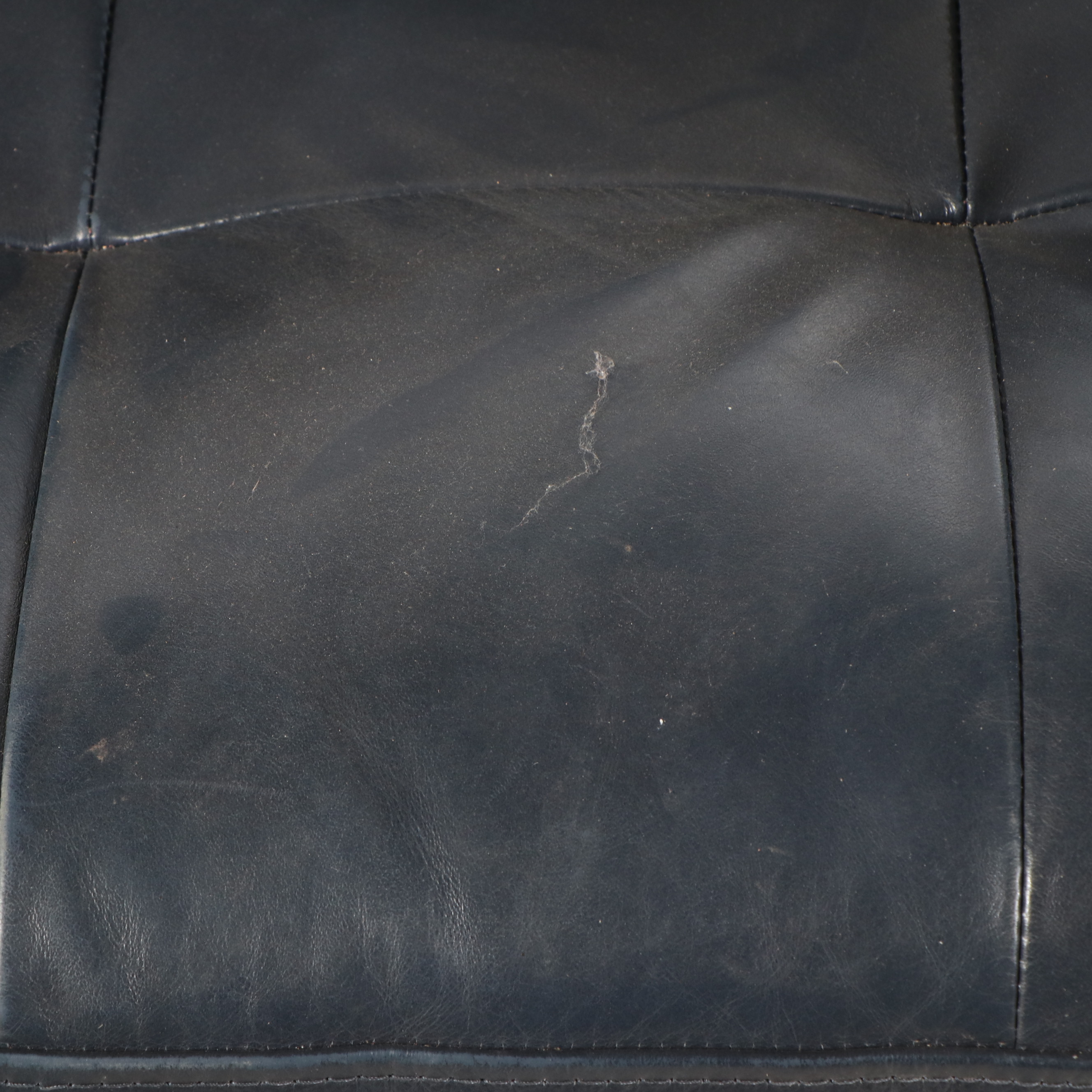 Article Modern Navy Blue Leather Sofa