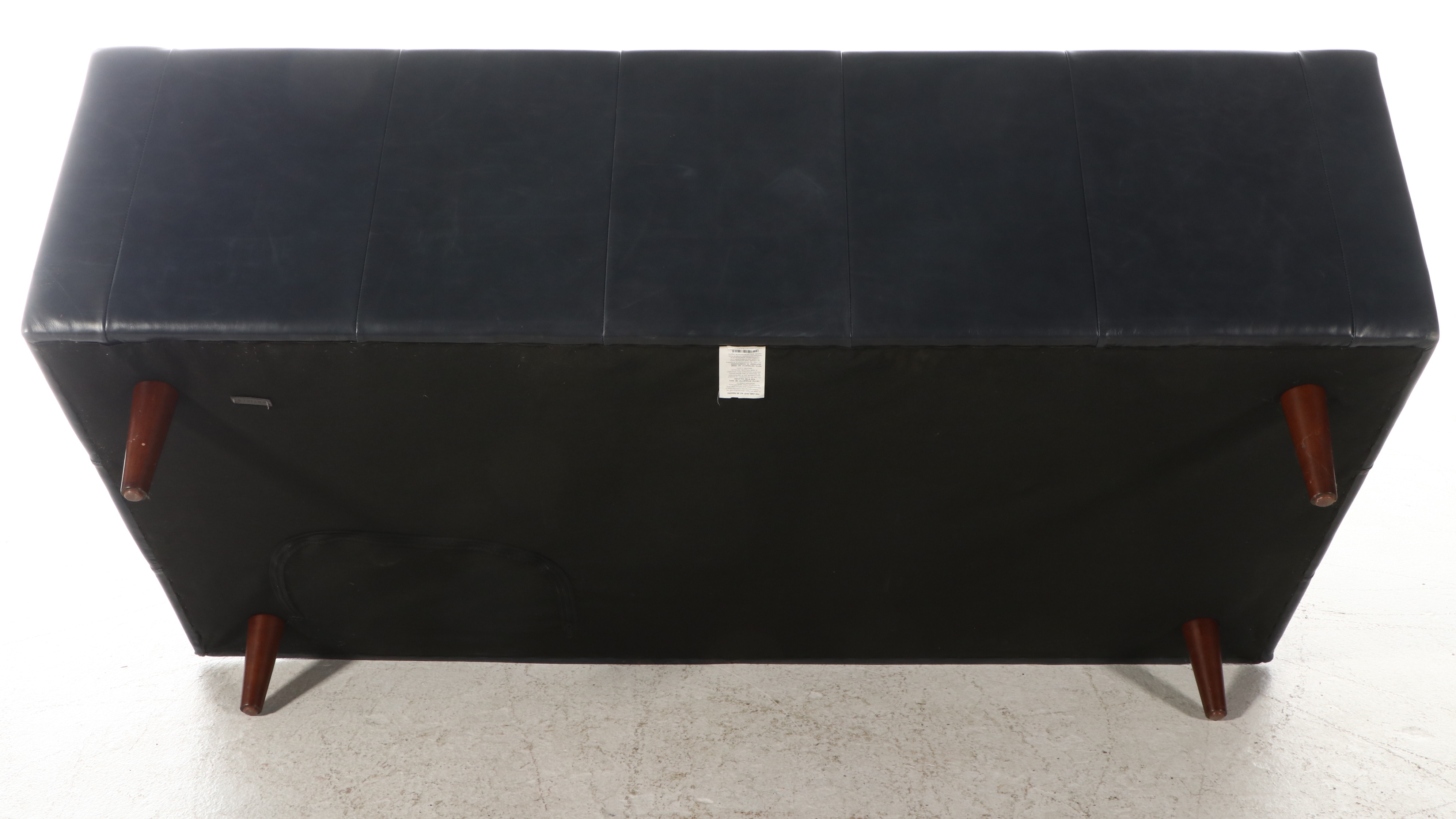 Article Modern Navy Blue Leather Sofa