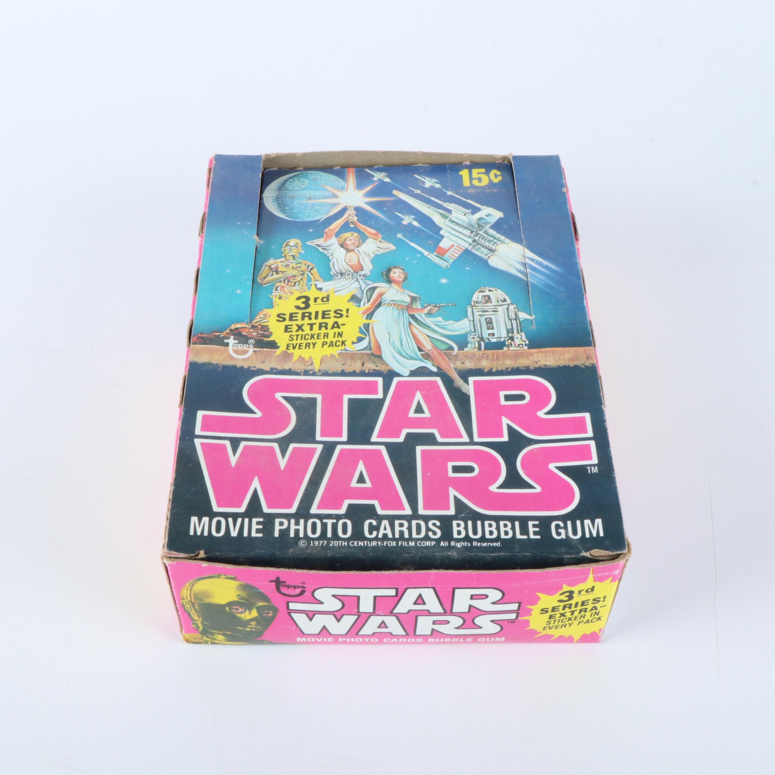 Topps "Star Wars" Trading Cards with Original Boxes, 1977