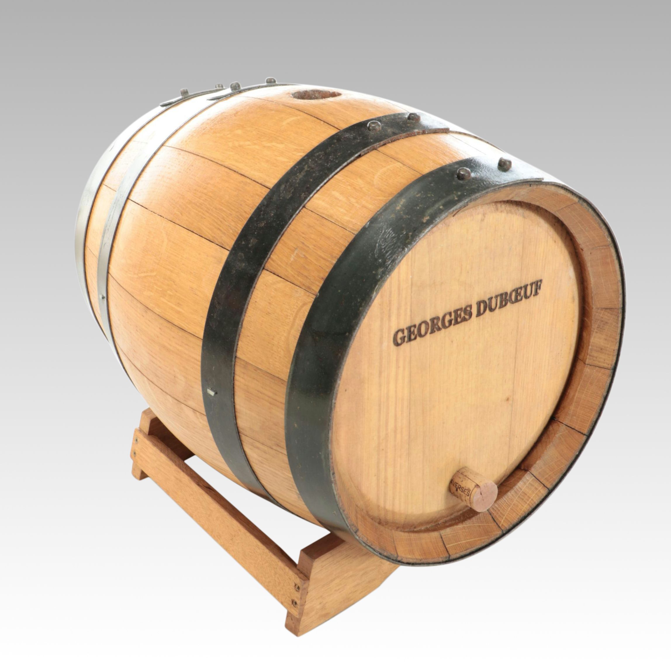 Georges Duboeuf Wooden Wine Barrel