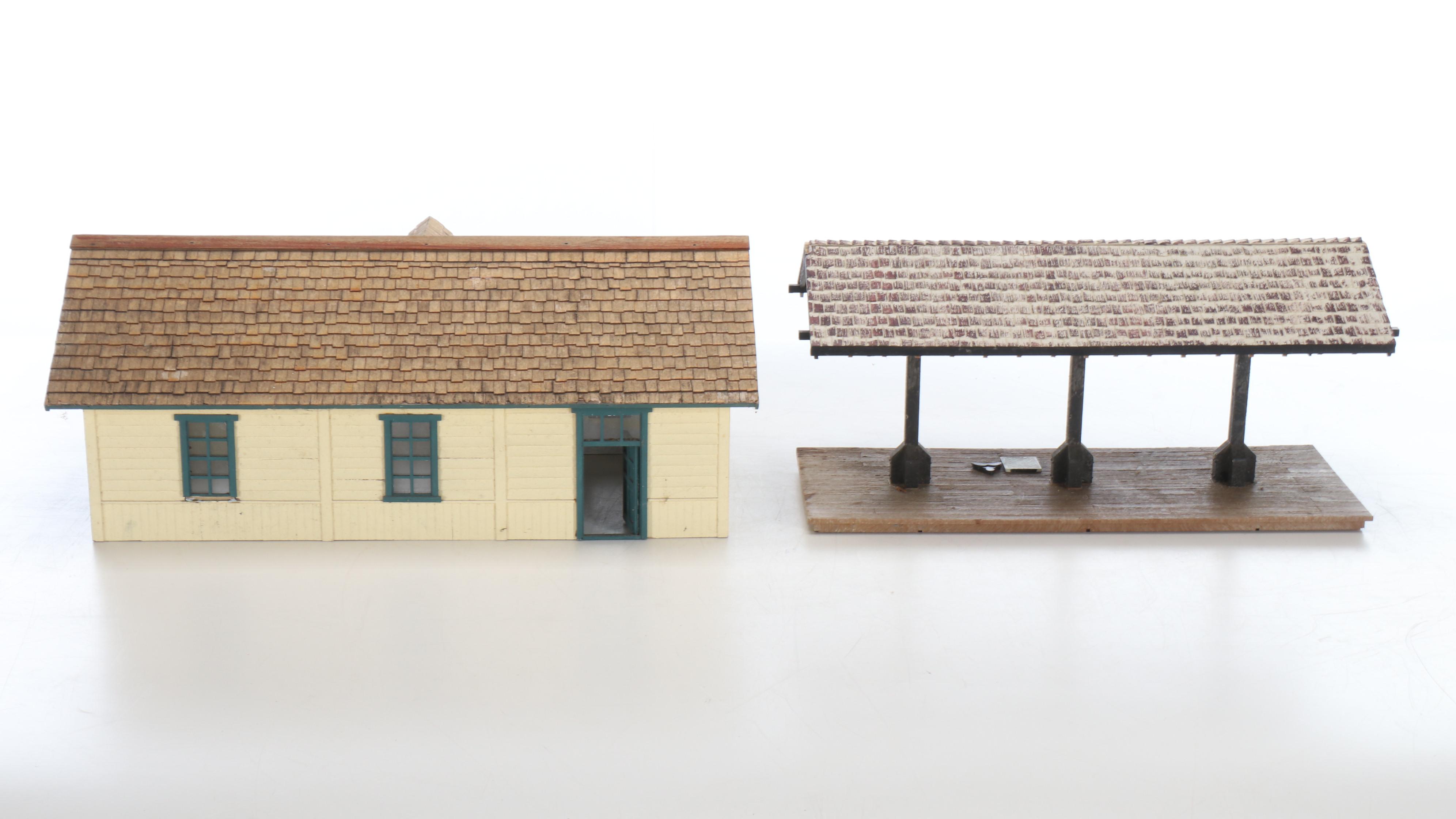 Dan's Burger Diner with Train Station, Watch Tower, and Telephone Booth