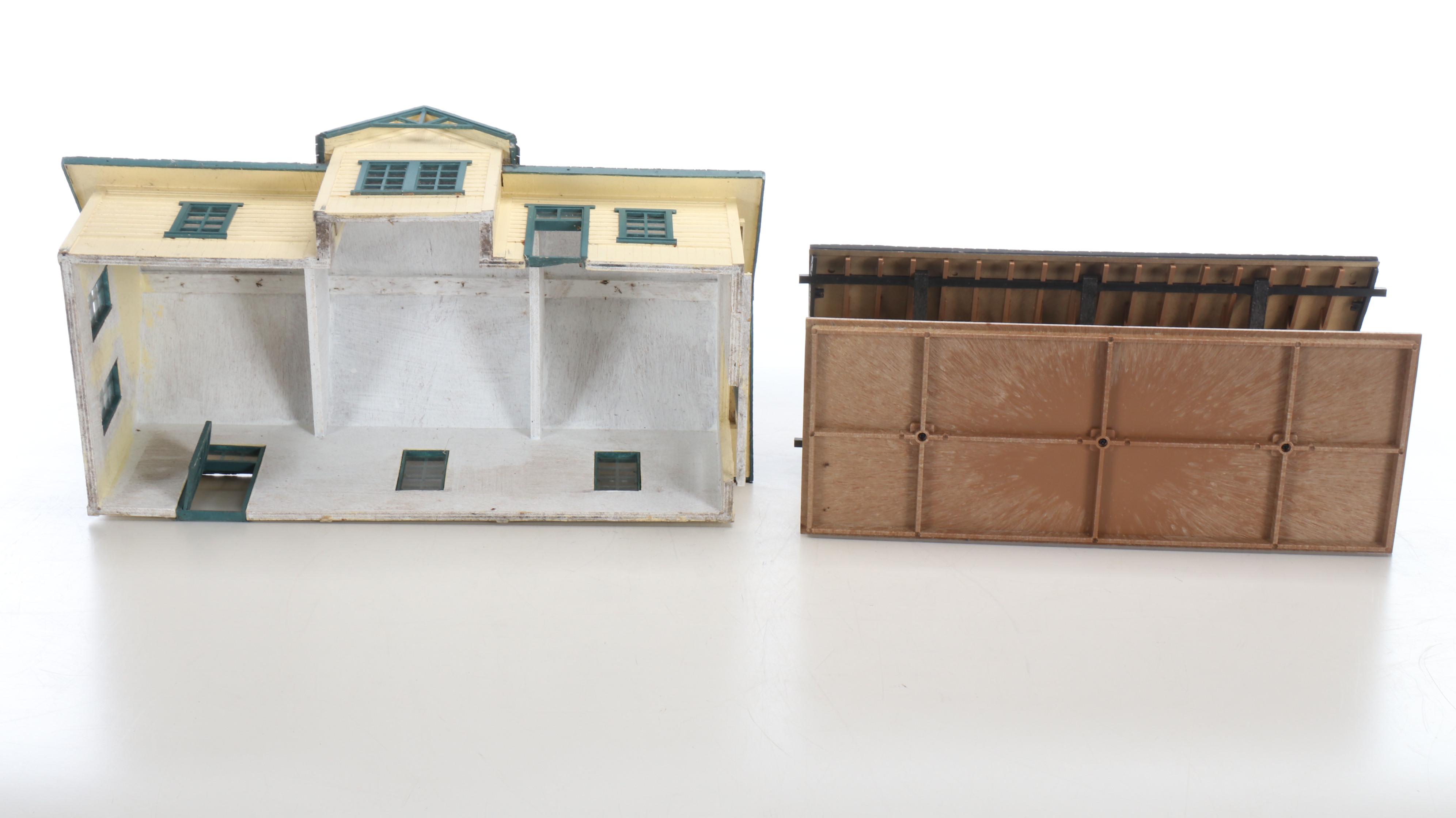 Dan's Burger Diner with Train Station, Watch Tower, and Telephone Booth