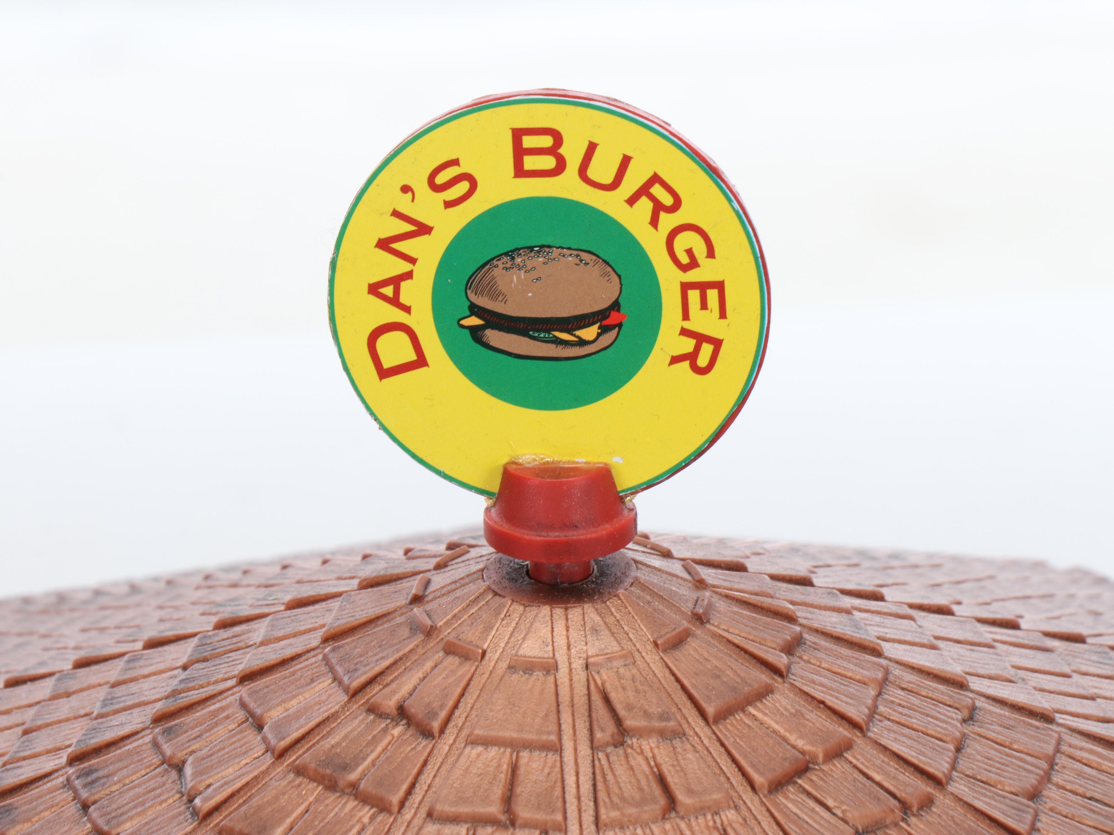 Dan's Burger Diner with Train Station, Watch Tower, and Telephone Booth