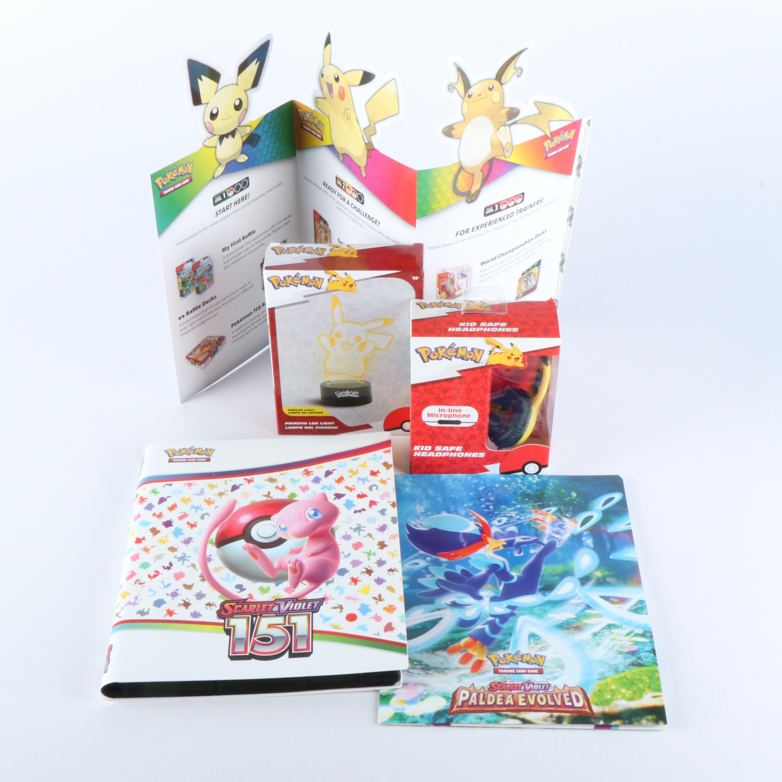 Pokémon Card Collection with Headphones, Display Light, and More, 1990s-2020s