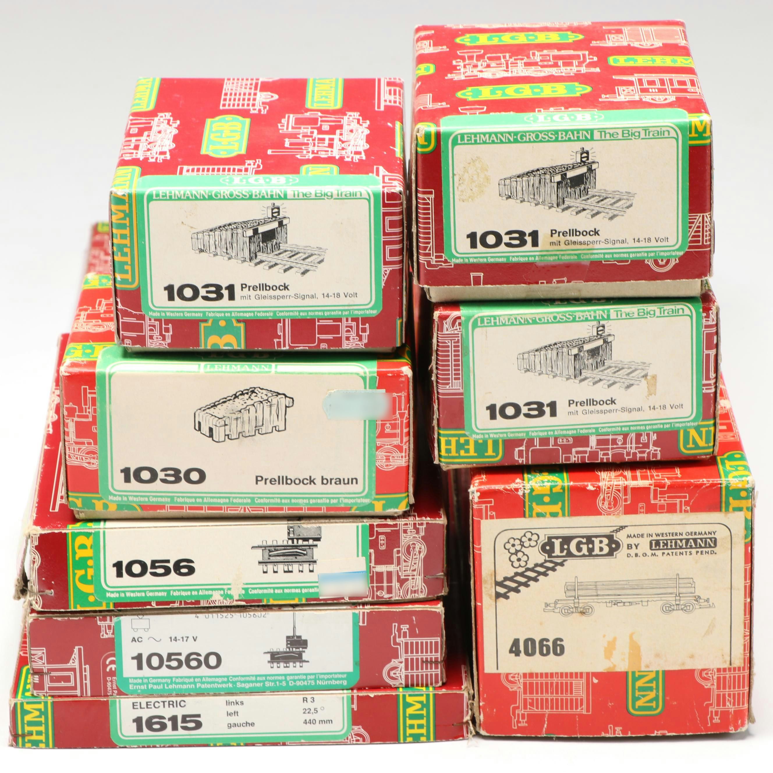 LGB G Scale 1030 and 1031 Buffer Stops with More Track Accessories