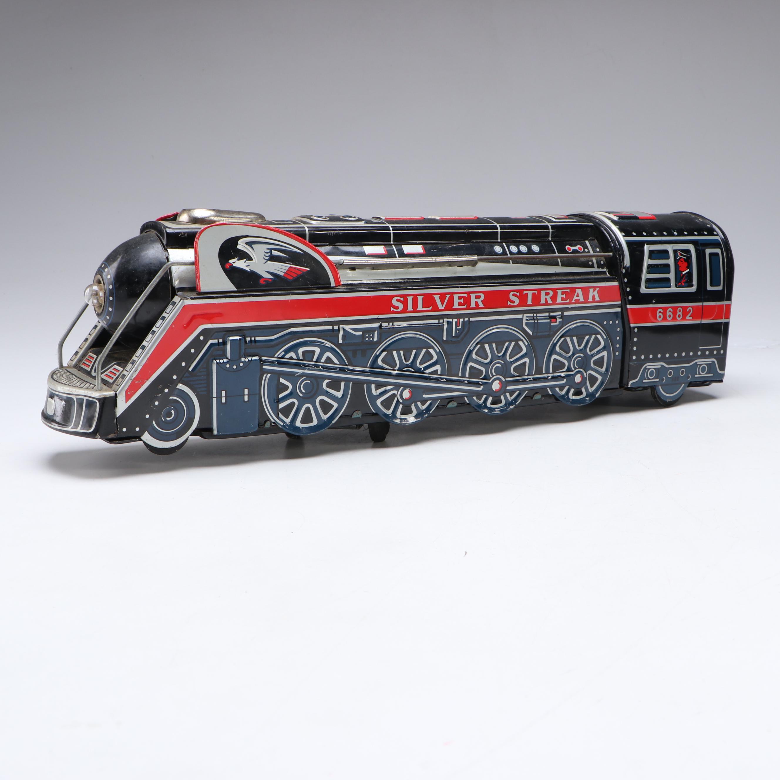 Modern Toys Silver Streak Toy Train with American Flyer The Royal Blue 350 Model