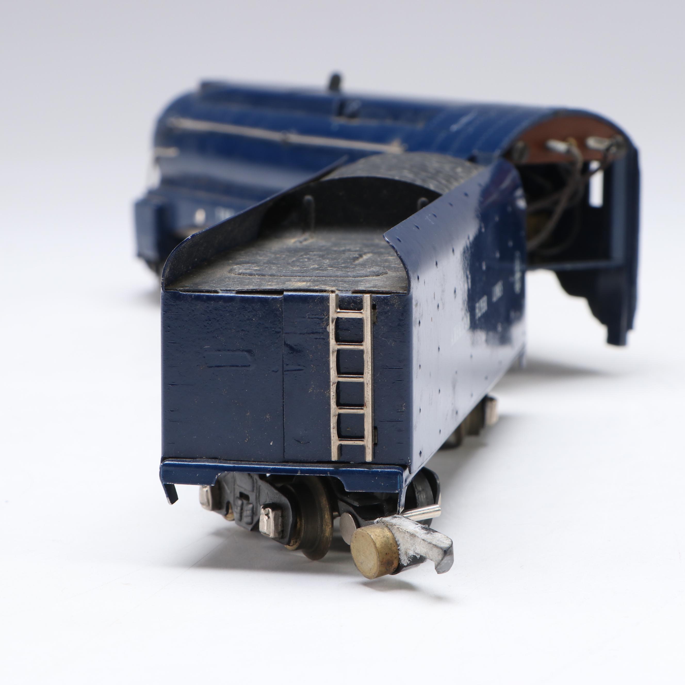 Modern Toys Silver Streak Toy Train with American Flyer The Royal Blue 350 Model