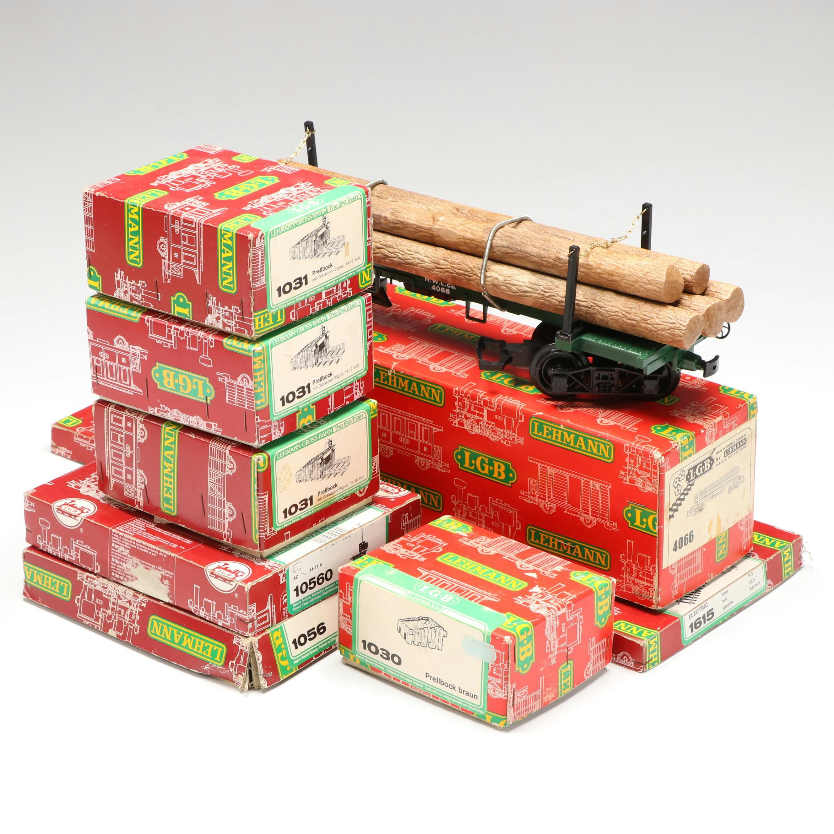 LGB G Scale 1030 and 1031 Buffer Stops with More Track Accessories