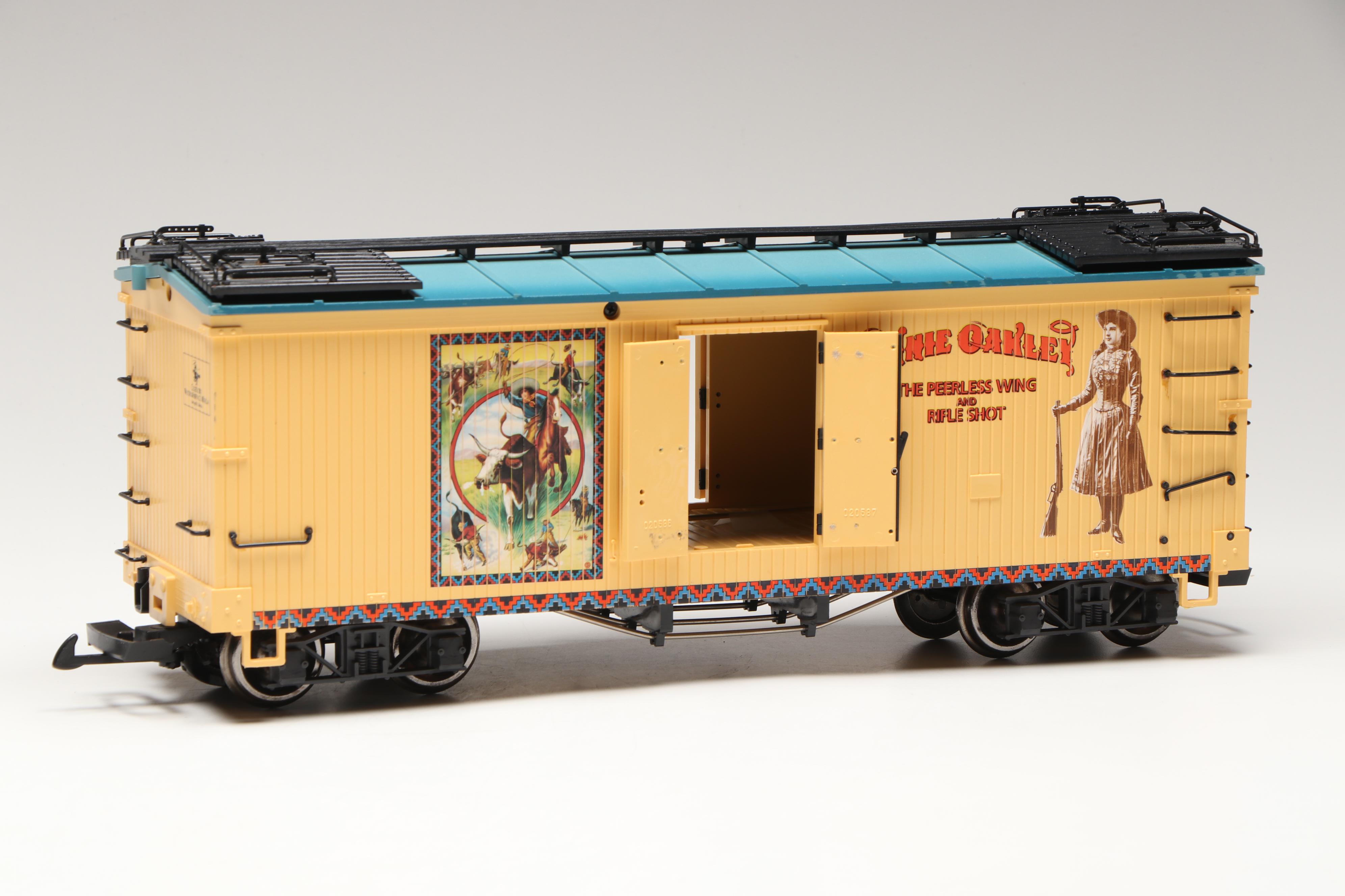 LGB G Scale 47670 Winchester, 41720 Anne Oakley and More Boxcars
