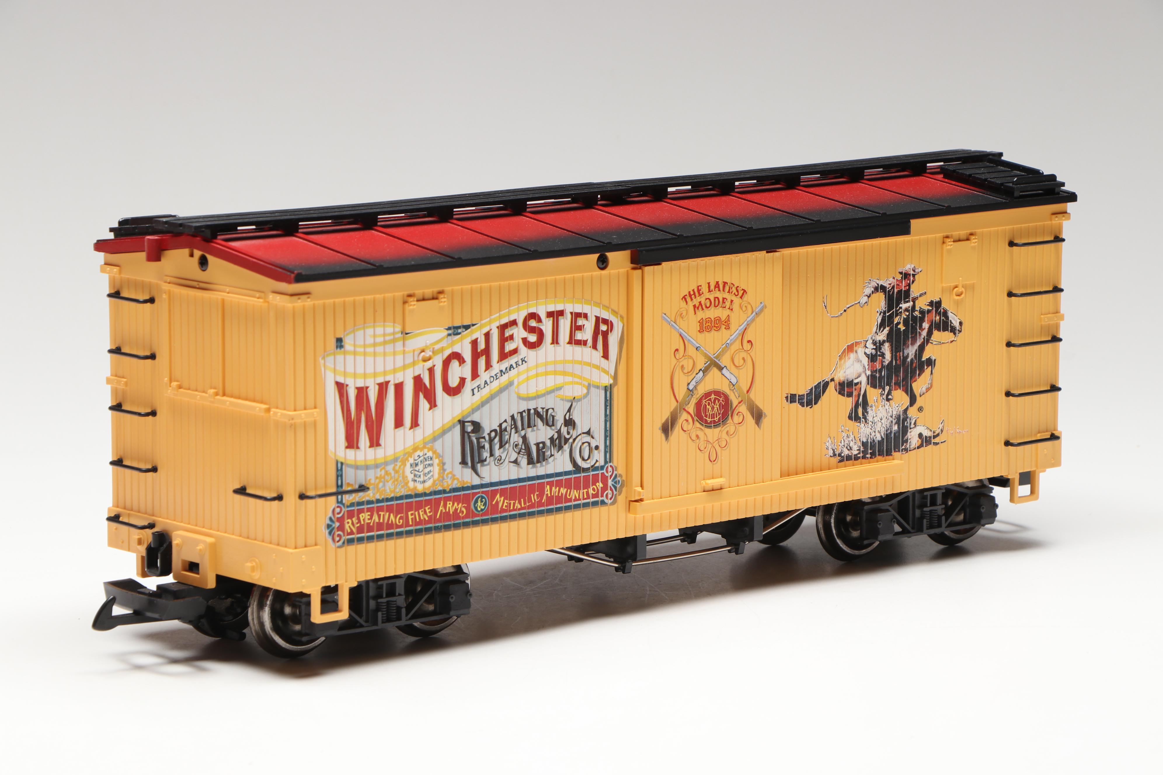 LGB G Scale 47670 Winchester, 41720 Anne Oakley and More Boxcars