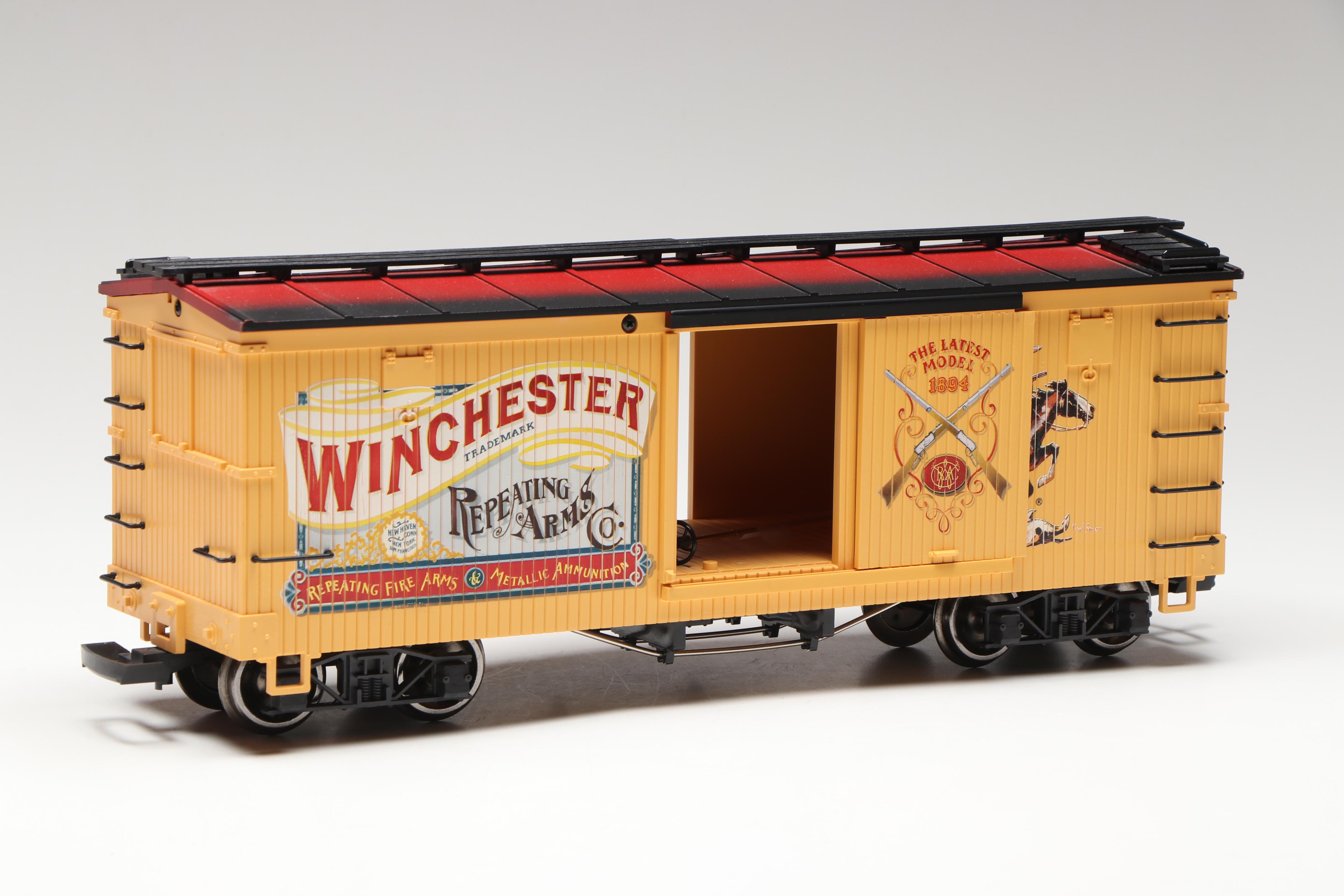 LGB G Scale 47670 Winchester, 41720 Anne Oakley and More Boxcars