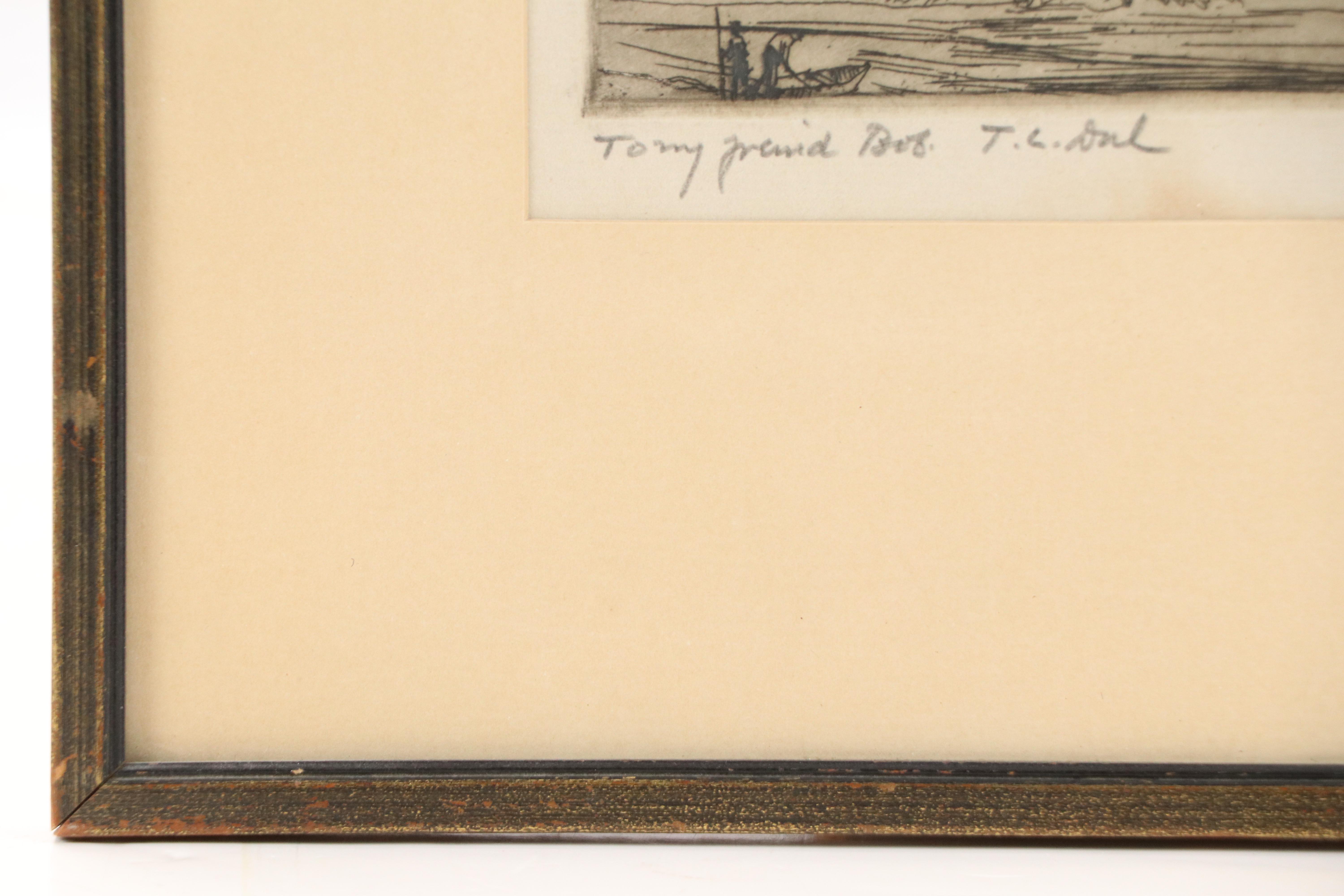 Herman Henry Wessel Landscape Etching of Mt. Adams, Early 20th Century