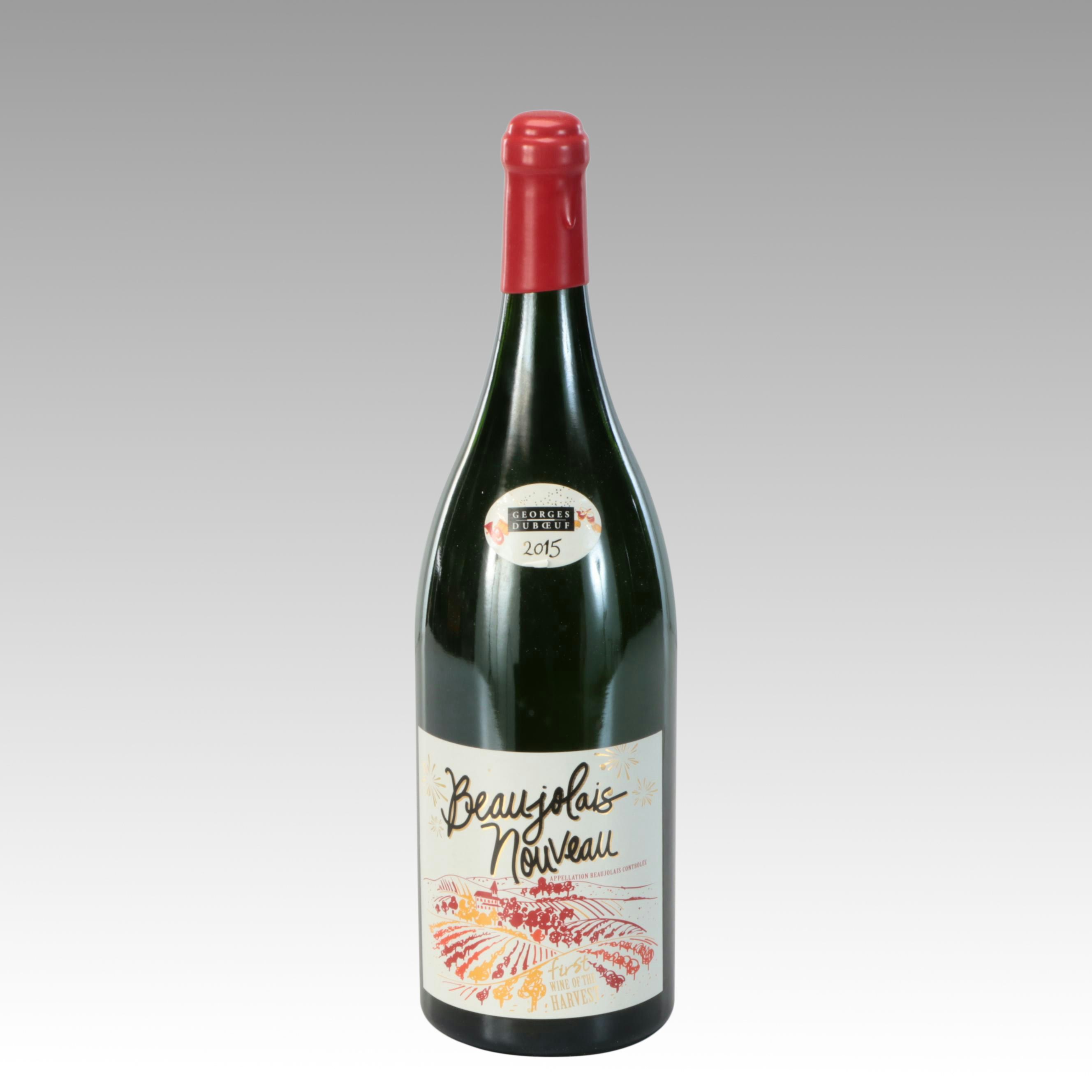 Georges Duboeuf 2015 Beaujolais Nouveau Rehoboam Wine Bottle
