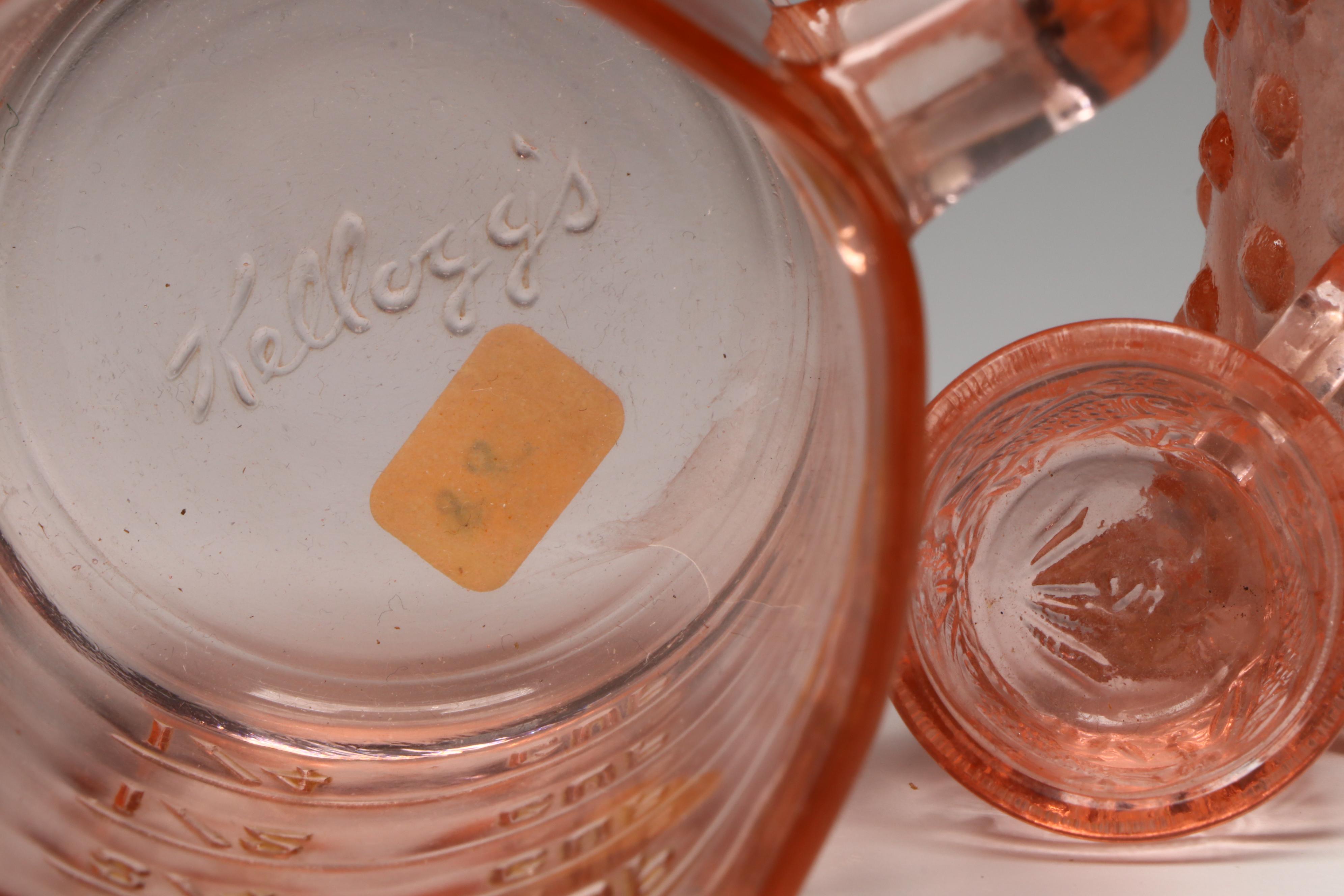 Anchor Hocking "Pink Hobnail" with Other Pink Depression Glass Tableware