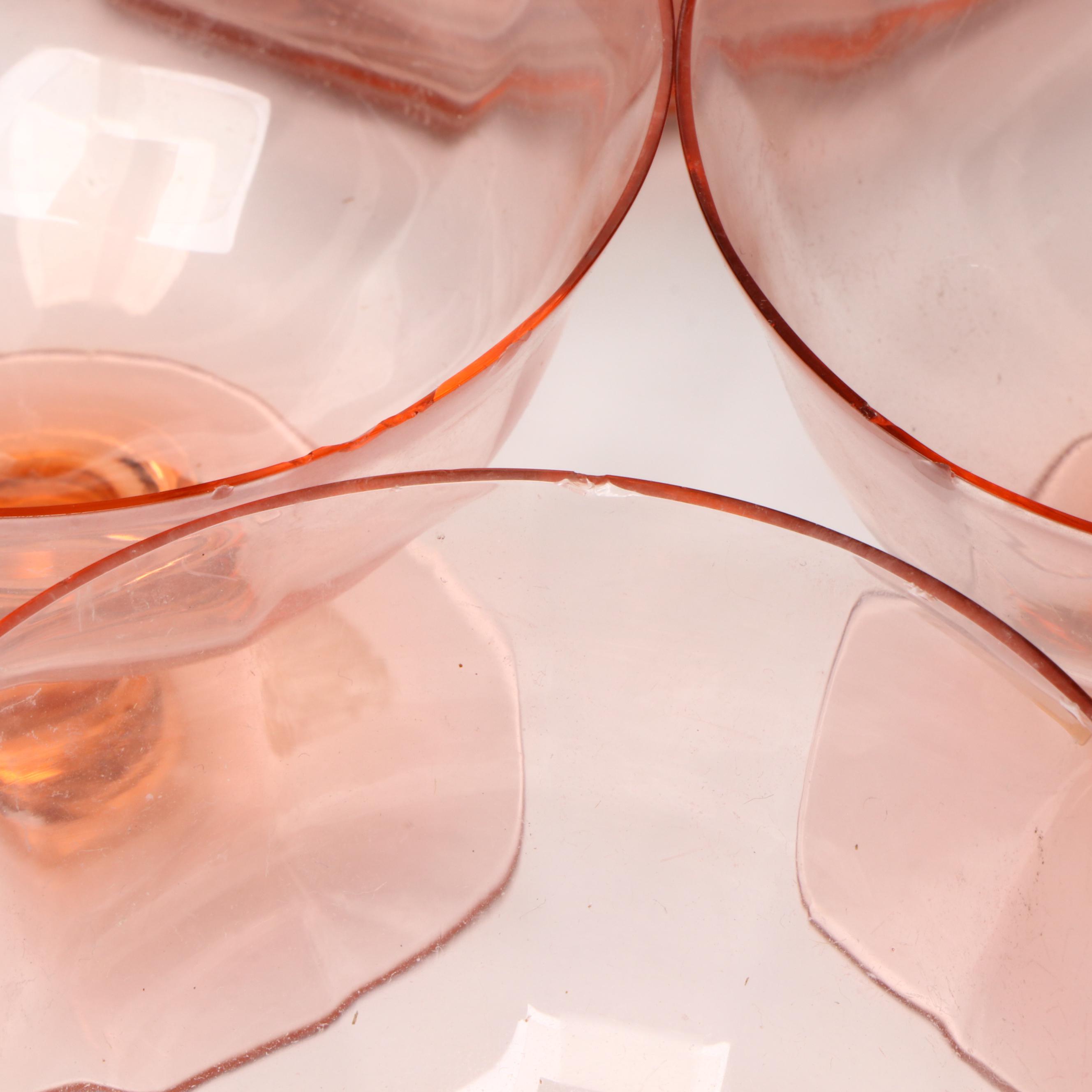 Anchor Hocking "Pink Hobnail" with Other Pink Depression Glass Tableware