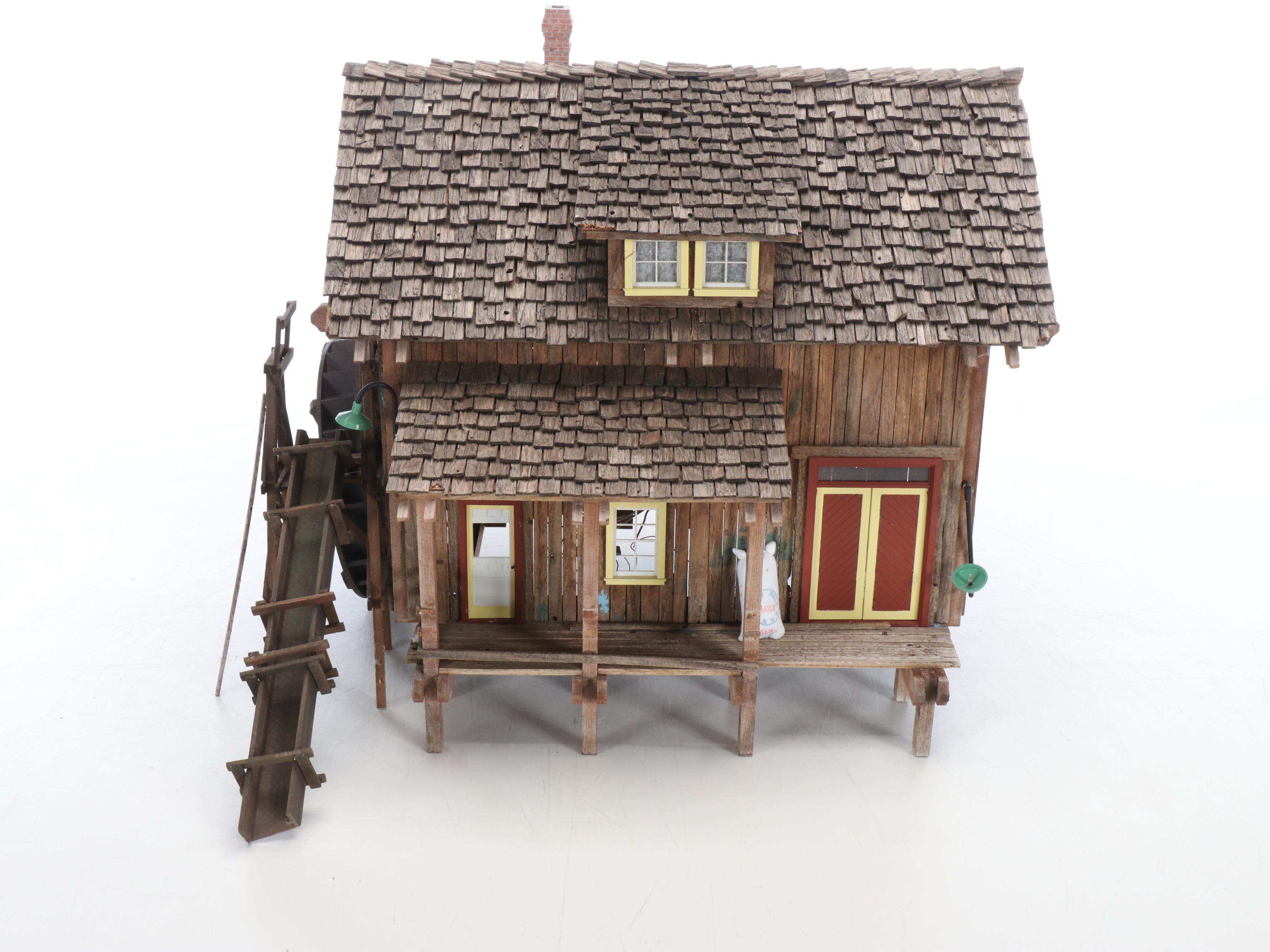 Rustic Flour Mill, Storage House, Train Station, and Texaco Gas Tank Buildings