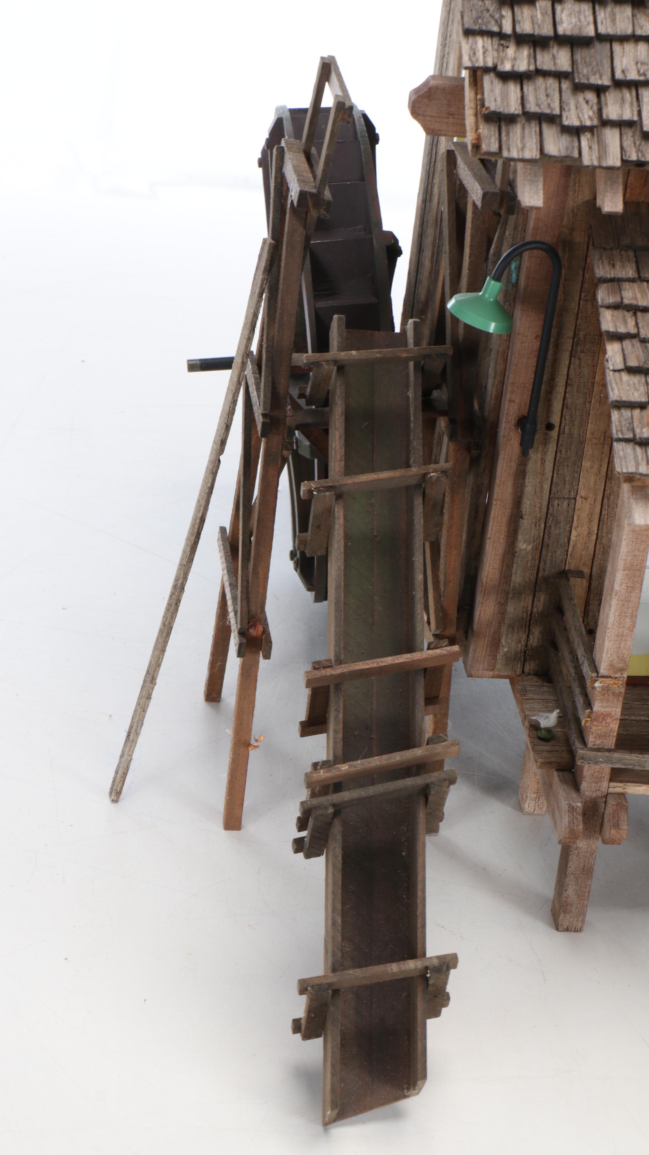 Rustic Flour Mill, Storage House, Train Station, and Texaco Gas Tank Buildings