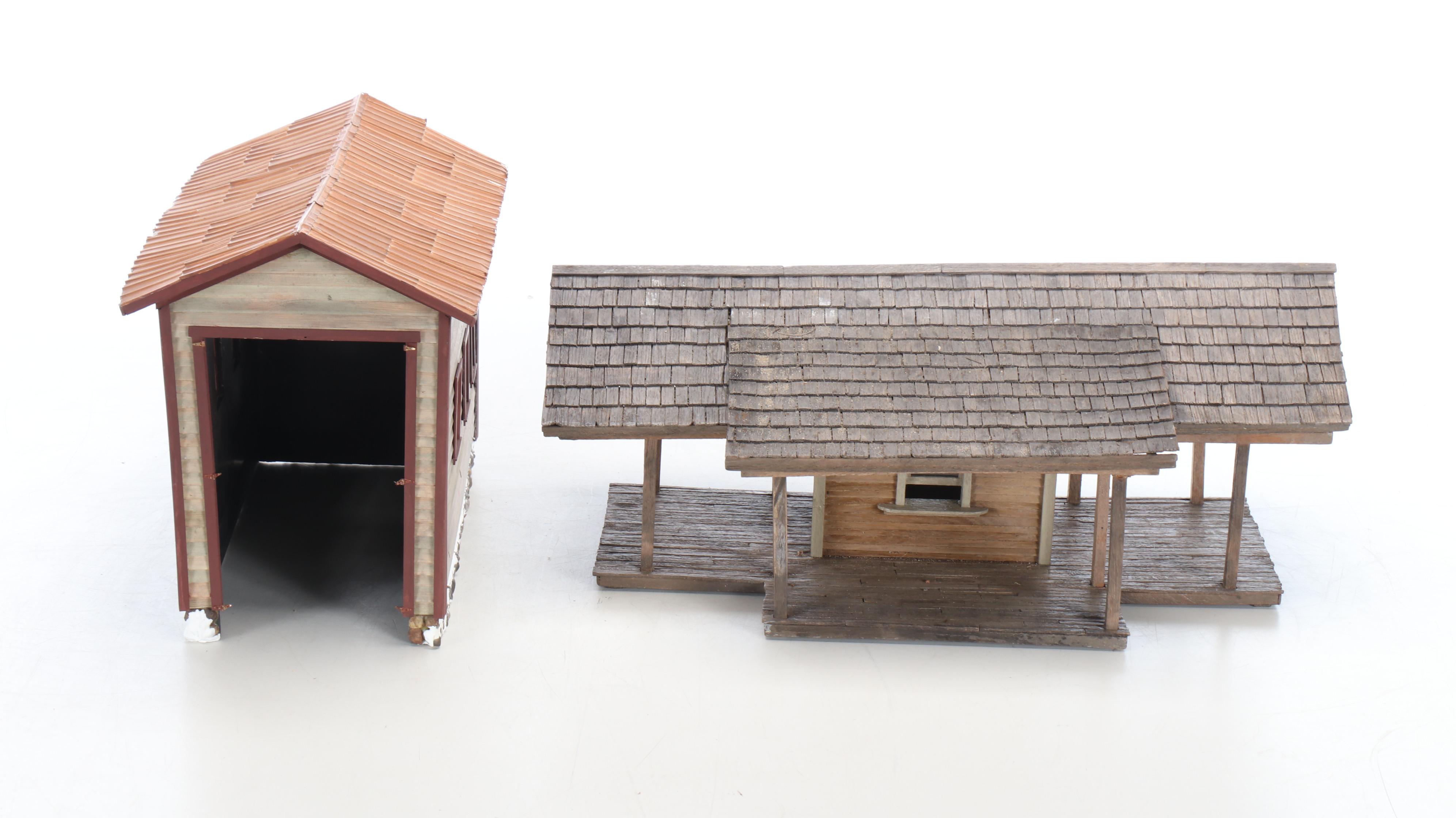 Rustic Flour Mill, Storage House, Train Station, and Texaco Gas Tank Buildings
