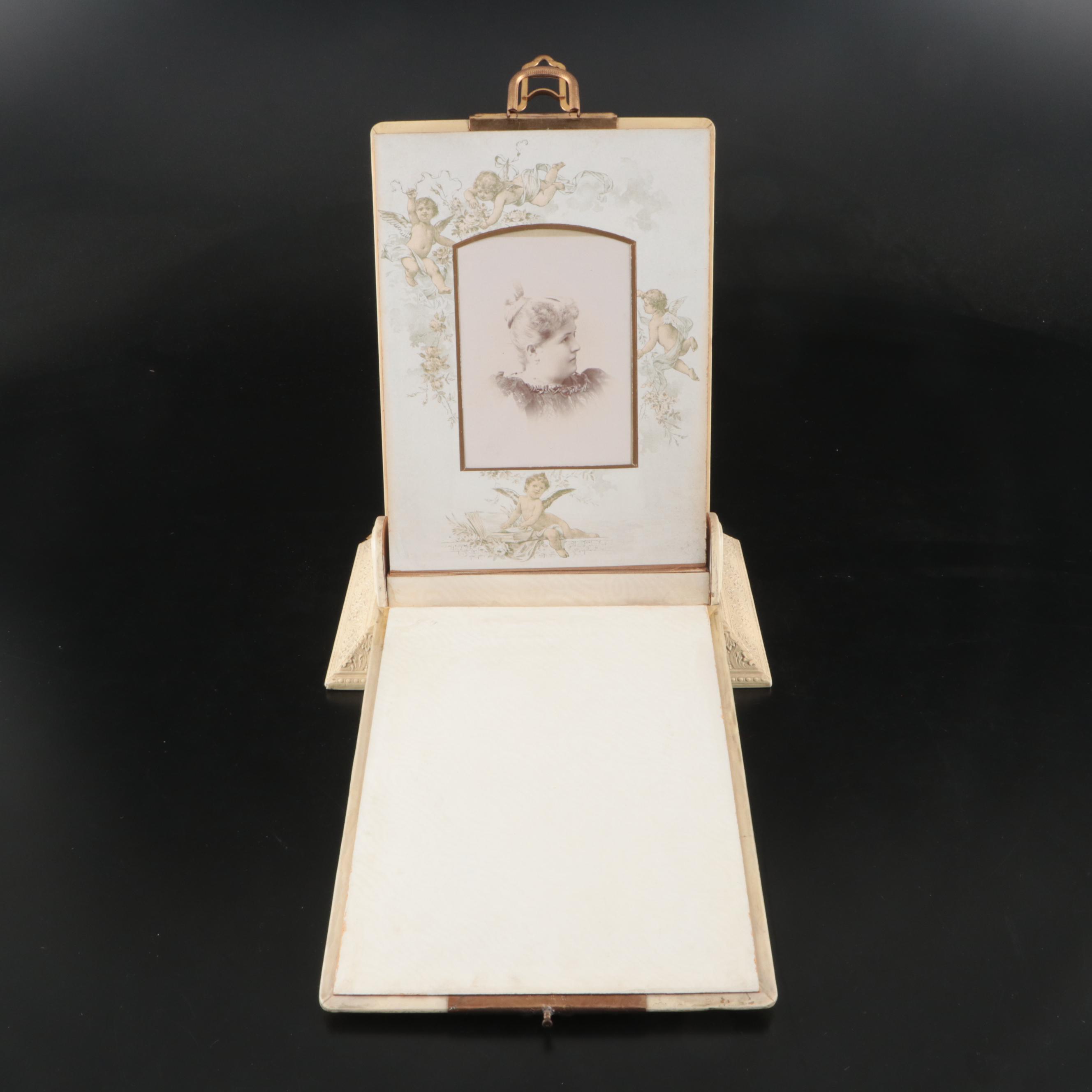 Standing Fairy Photo Album and Book Vanity Box, Late 19th/Early 20th Century
